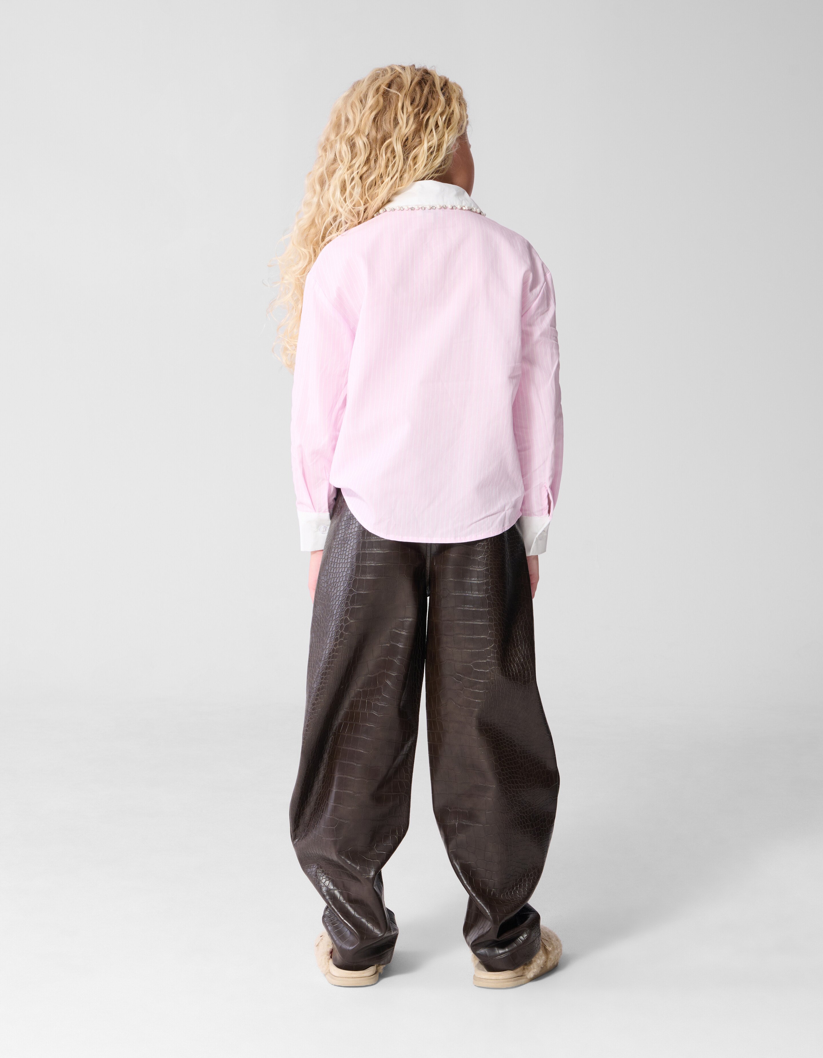 Bluse Mit Nadelstreifen Rosa SHOEBY GIRLS