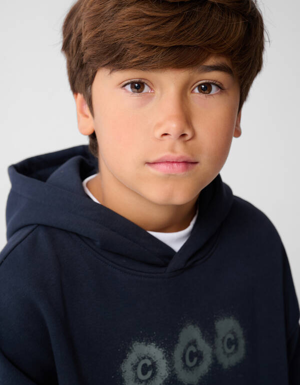 Cooler Artwork Hoodie Dunkelblau SHOEBY BOYS