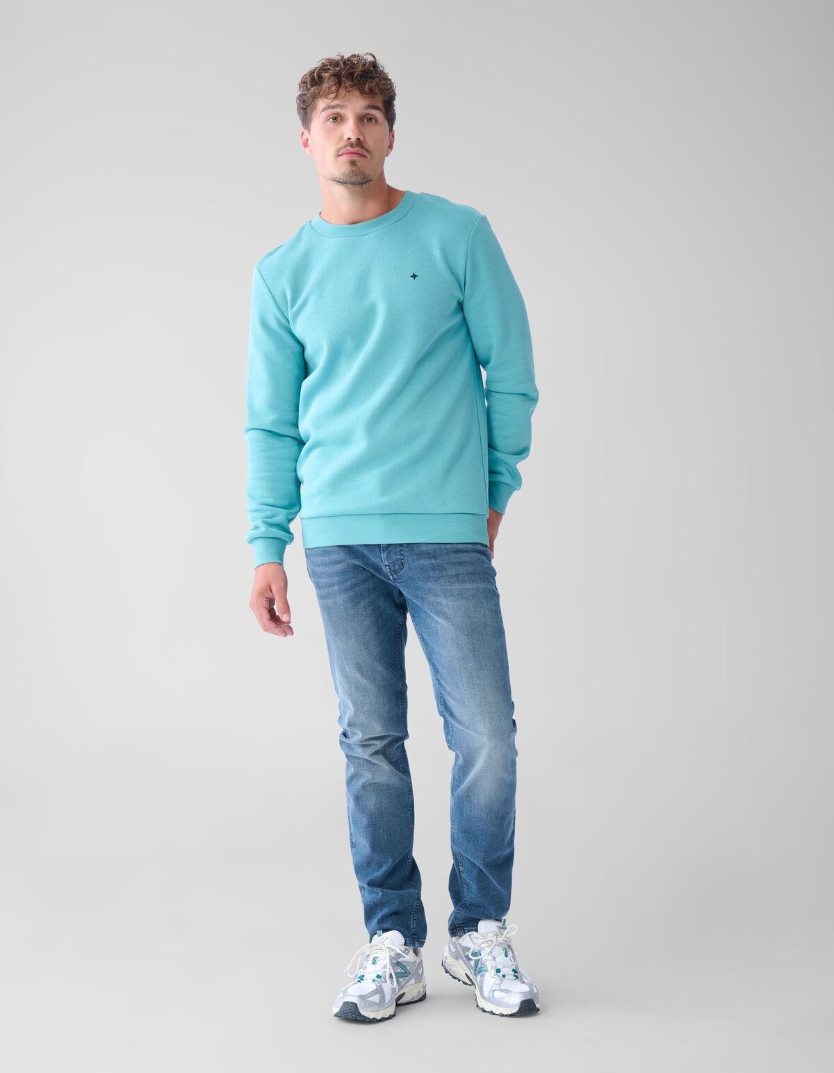 Schmale Jeans Blau/Grau L32 SHOEBY MEN