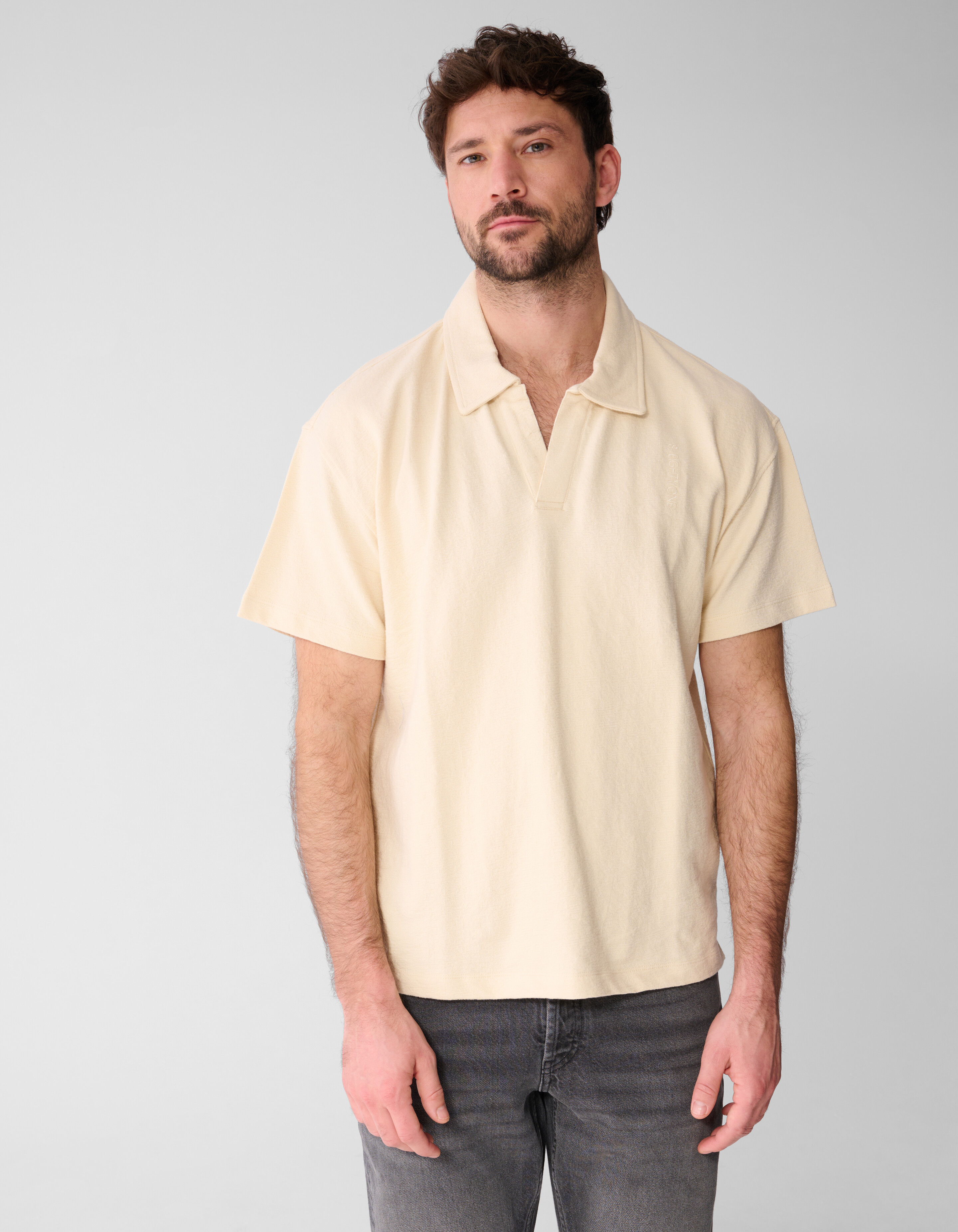 Relaxed Polo Hellgelb SHOEBY MEN