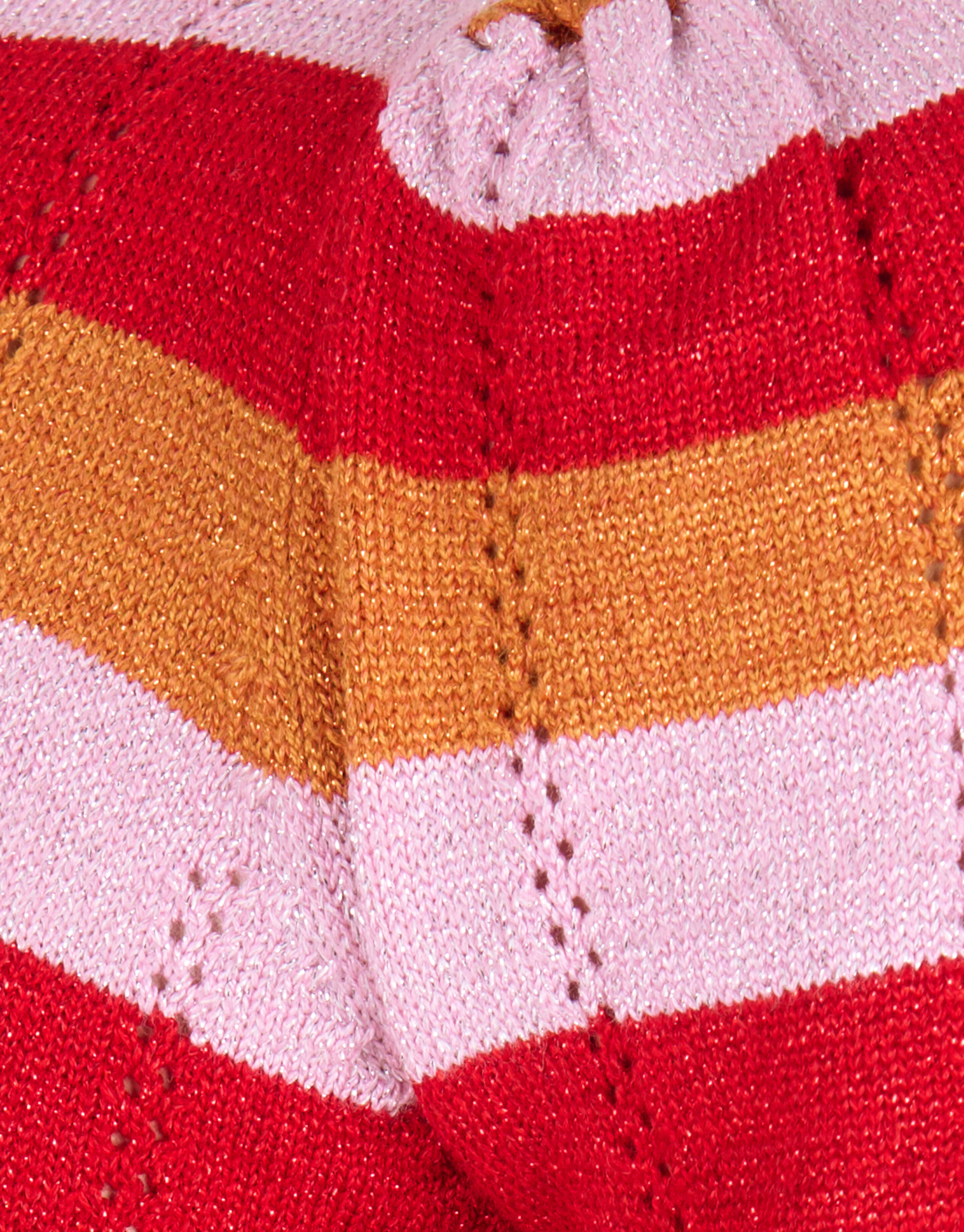 Gestreifter Glitzer-Pullover Orange SHOEBY GIRLS