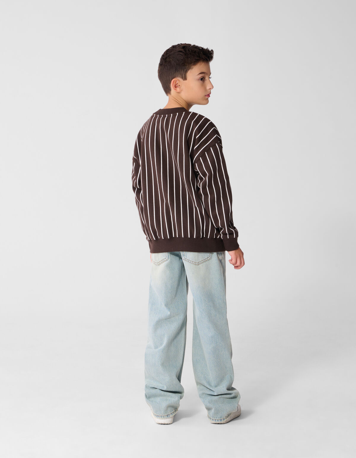 Gestreifte Baseball Sweatshirt Braun SHOEBY BOYS