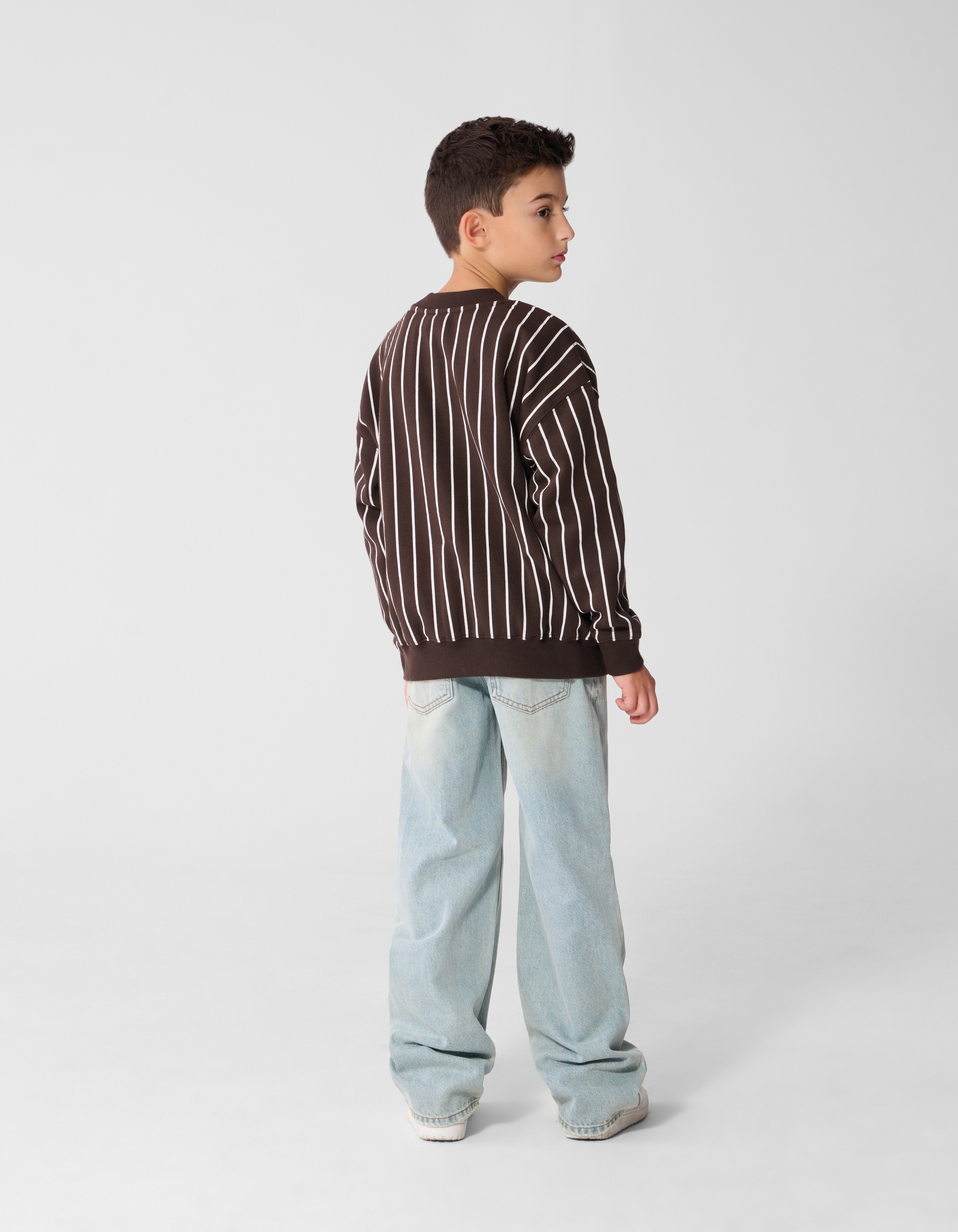 Gestreifte Baseball Sweatshirt Braun SHOEBY BOYS