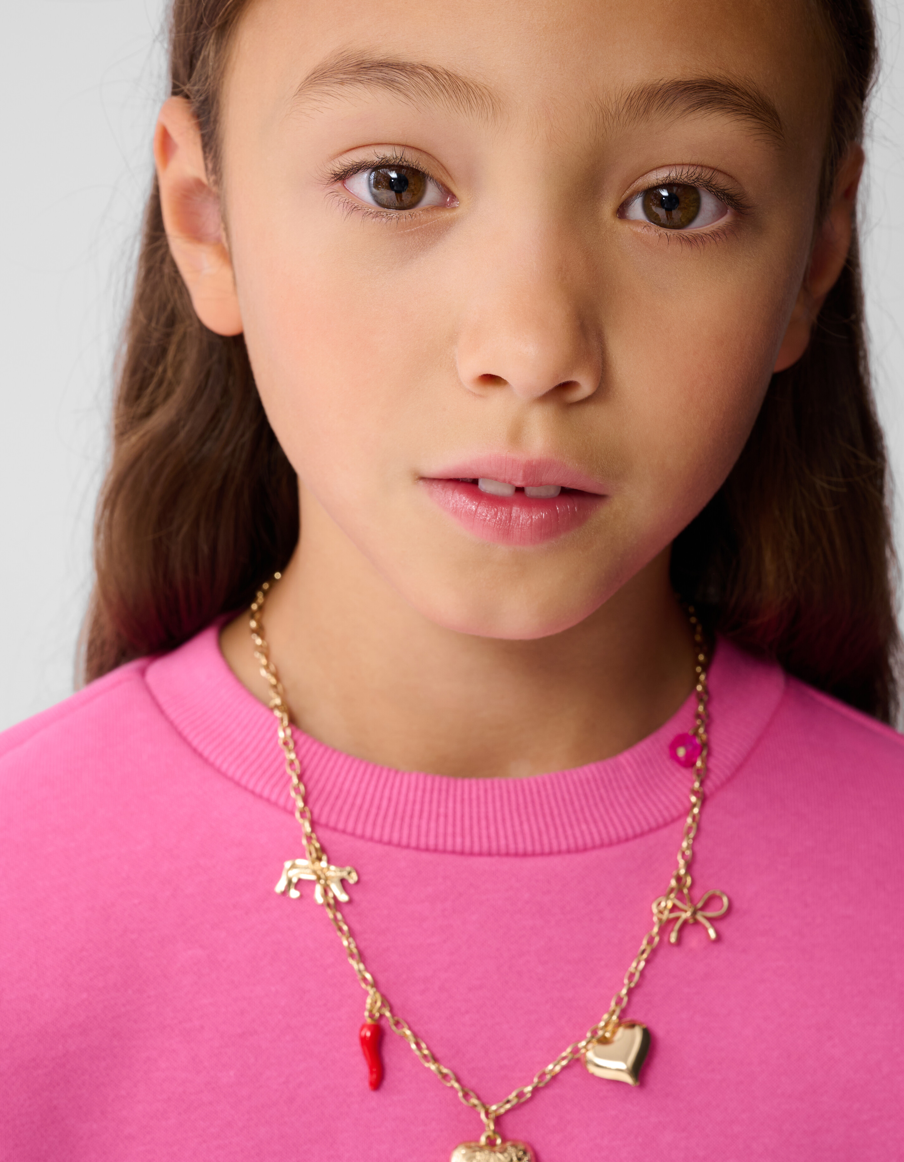 Rosenbedruckte ausgestellte Hose Braun SHOEBY GIRLS