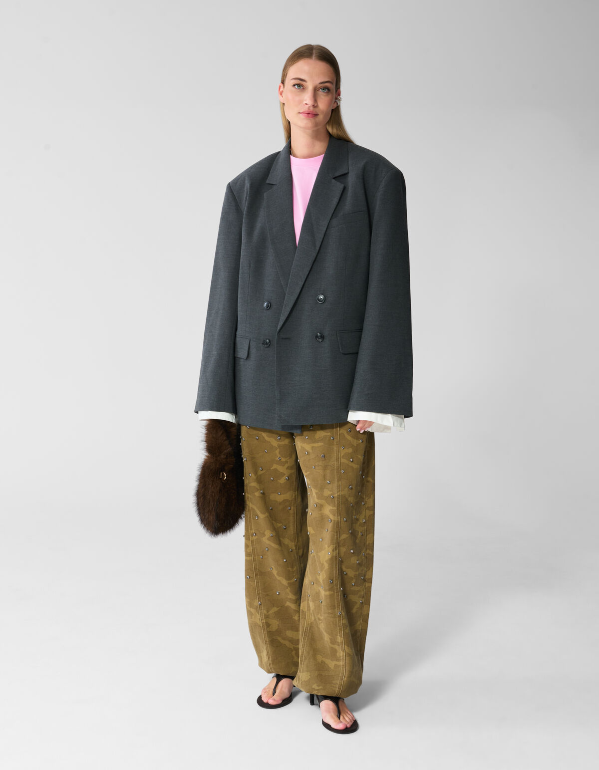 Oversized Blazer Grau SHOEBY WOMEN