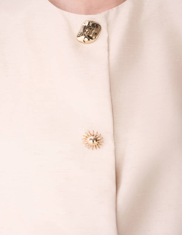 Button Bluse Gebrochen Wei&szlig; Von Fred SHOEBY WOMEN