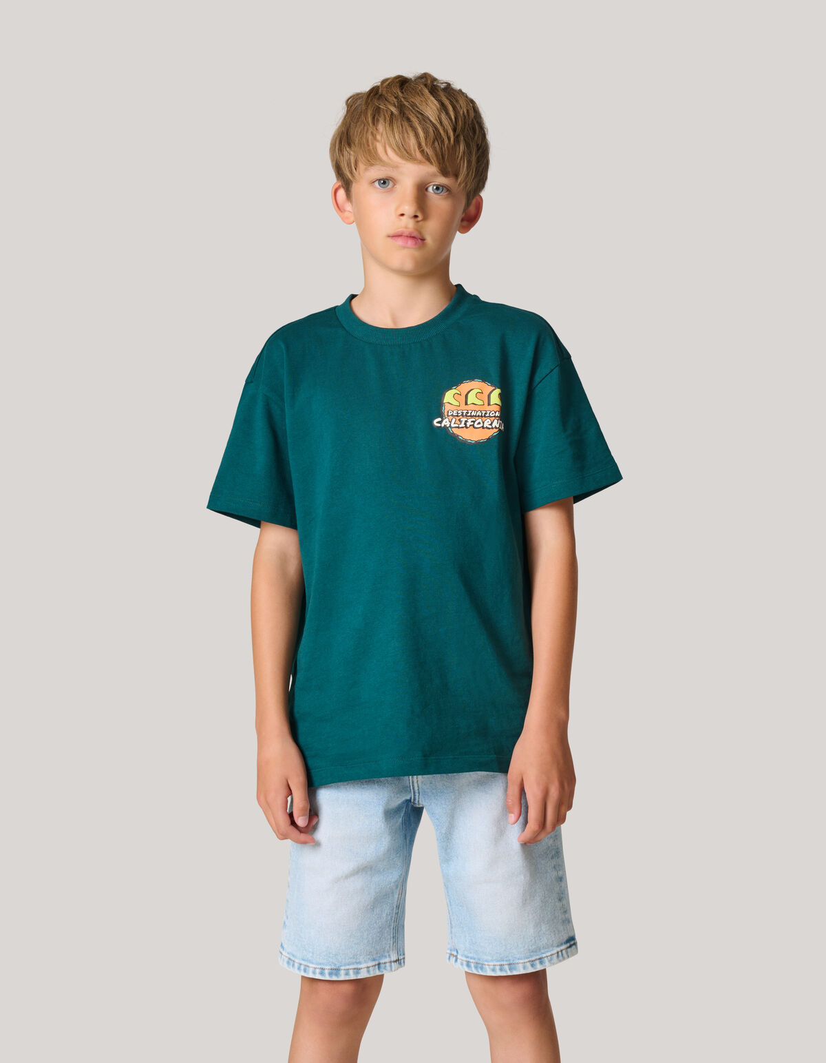 Artwork T-shirt Dunkelgrün SHOEBY BOYS