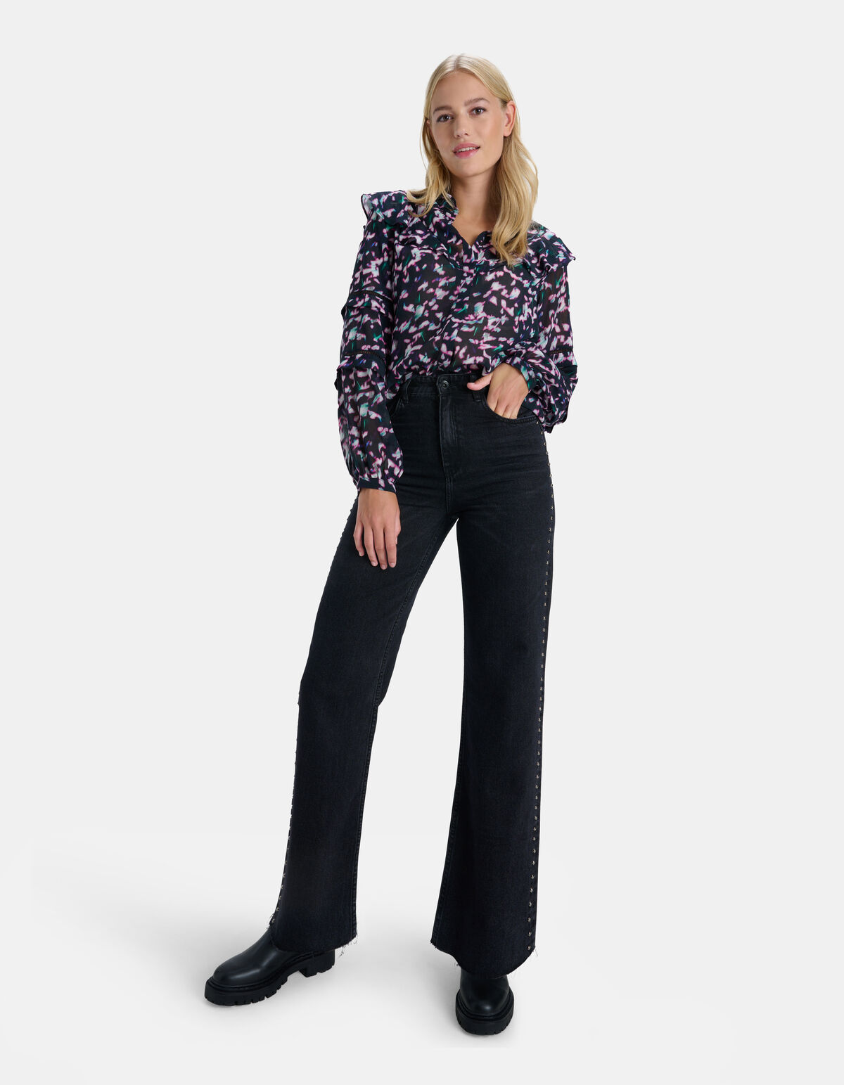 Bluse mit abstraktem Druck SHOEBY WOMEN