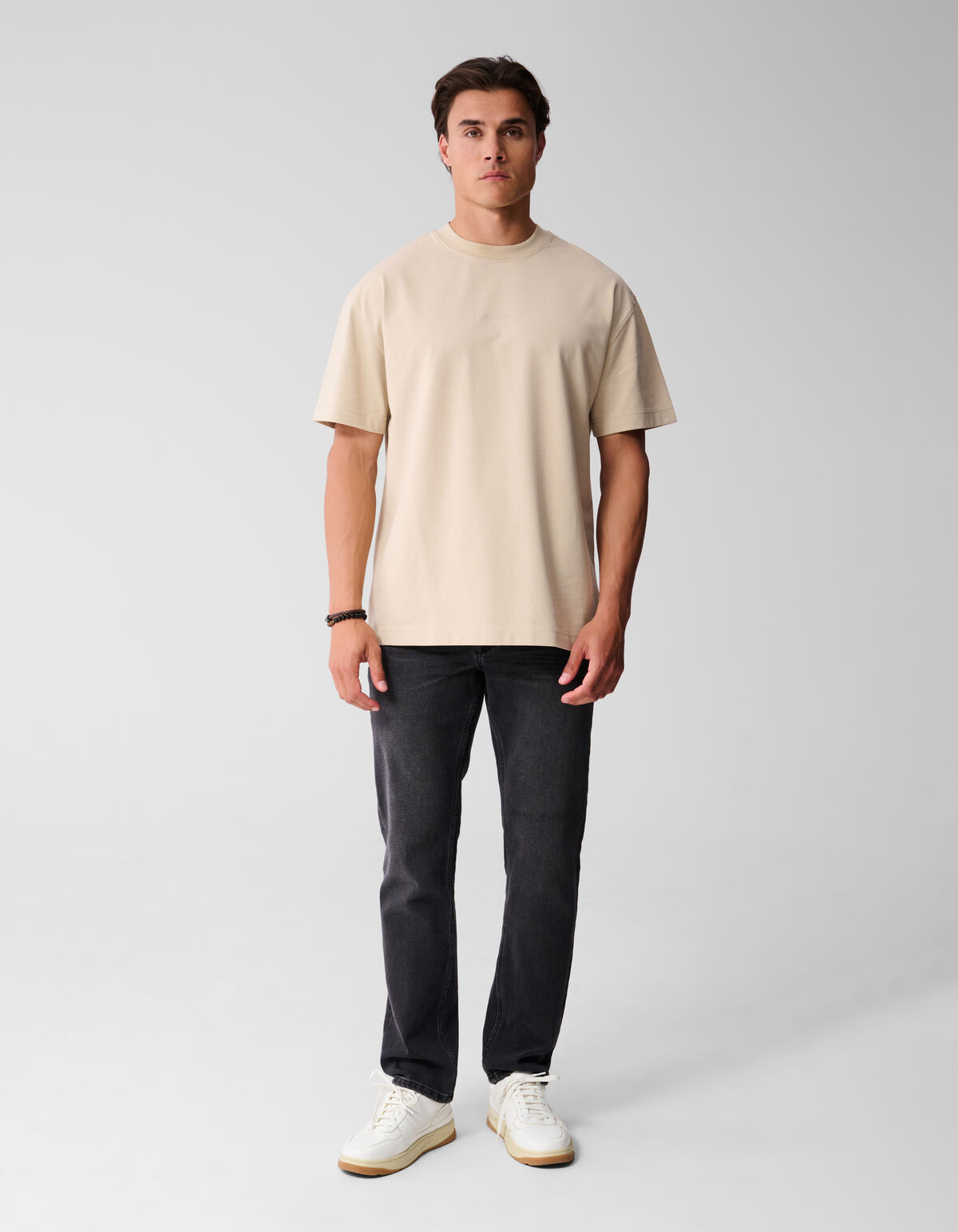 Gewaschene Straight Jeans Schwarz L32 SHOEBY MEN