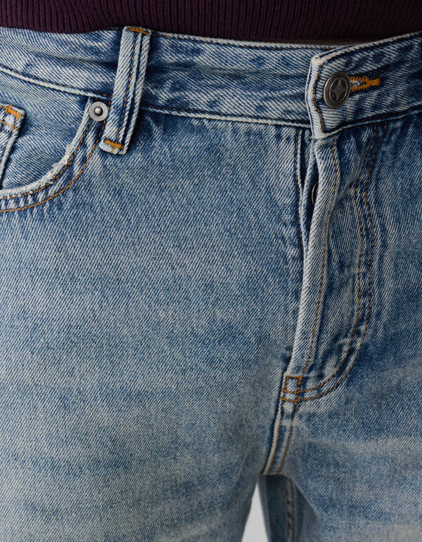 Relaxed Fit Jeans Blau SHOEBY MEN