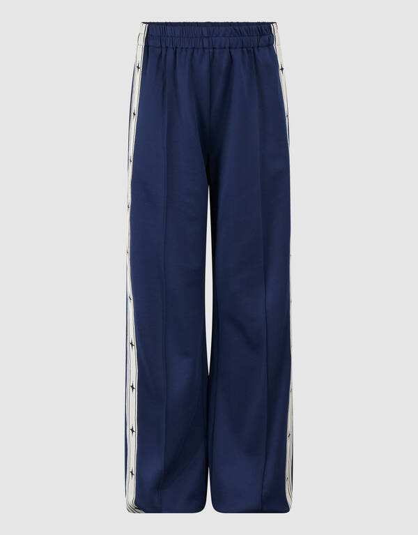 Wide Leg Fit Tape Hose Dunkelblau SHOEBY GIRLS