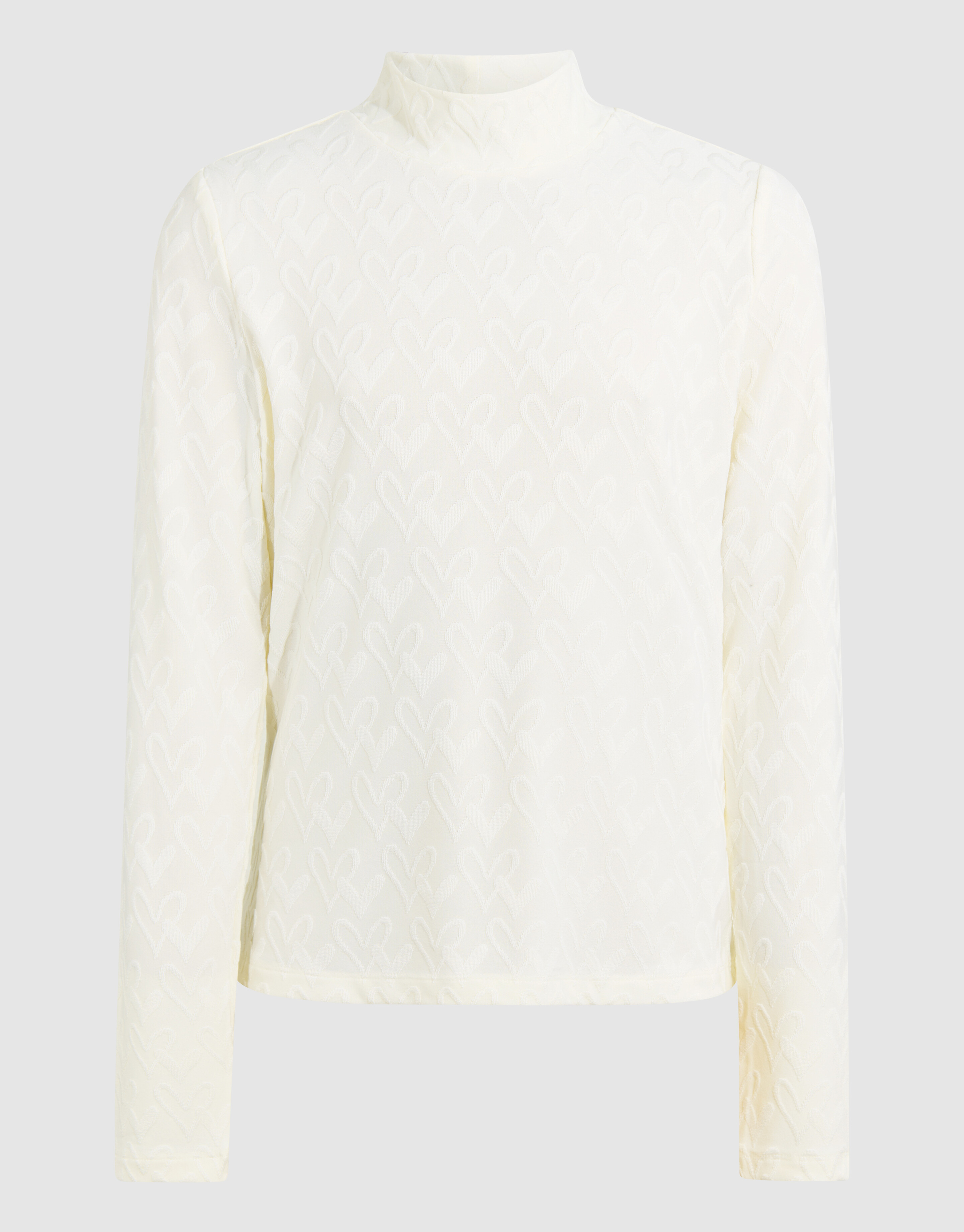 Herz-Jersey-Top Weiß SHOEBY GIRLS