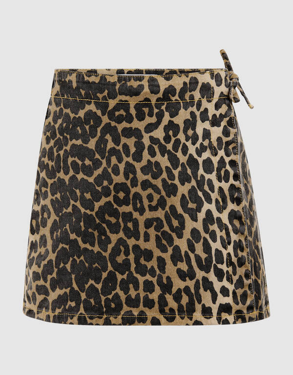 Leopard Wrap Skort Braun SHOEBY GIRLS
