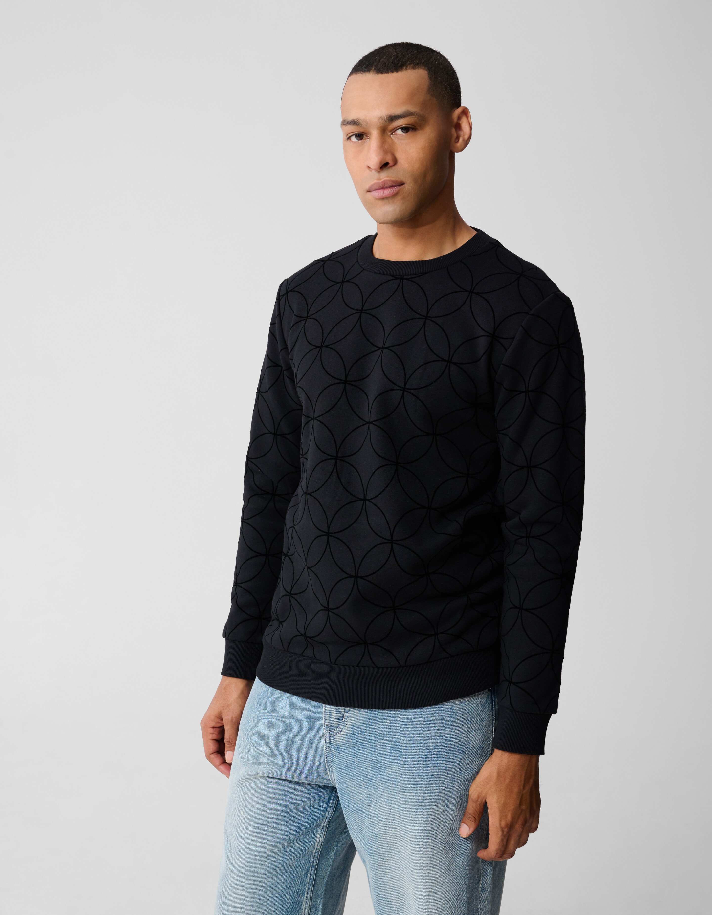 Flock Spark Pullover Schwarz SHOEBY MEN