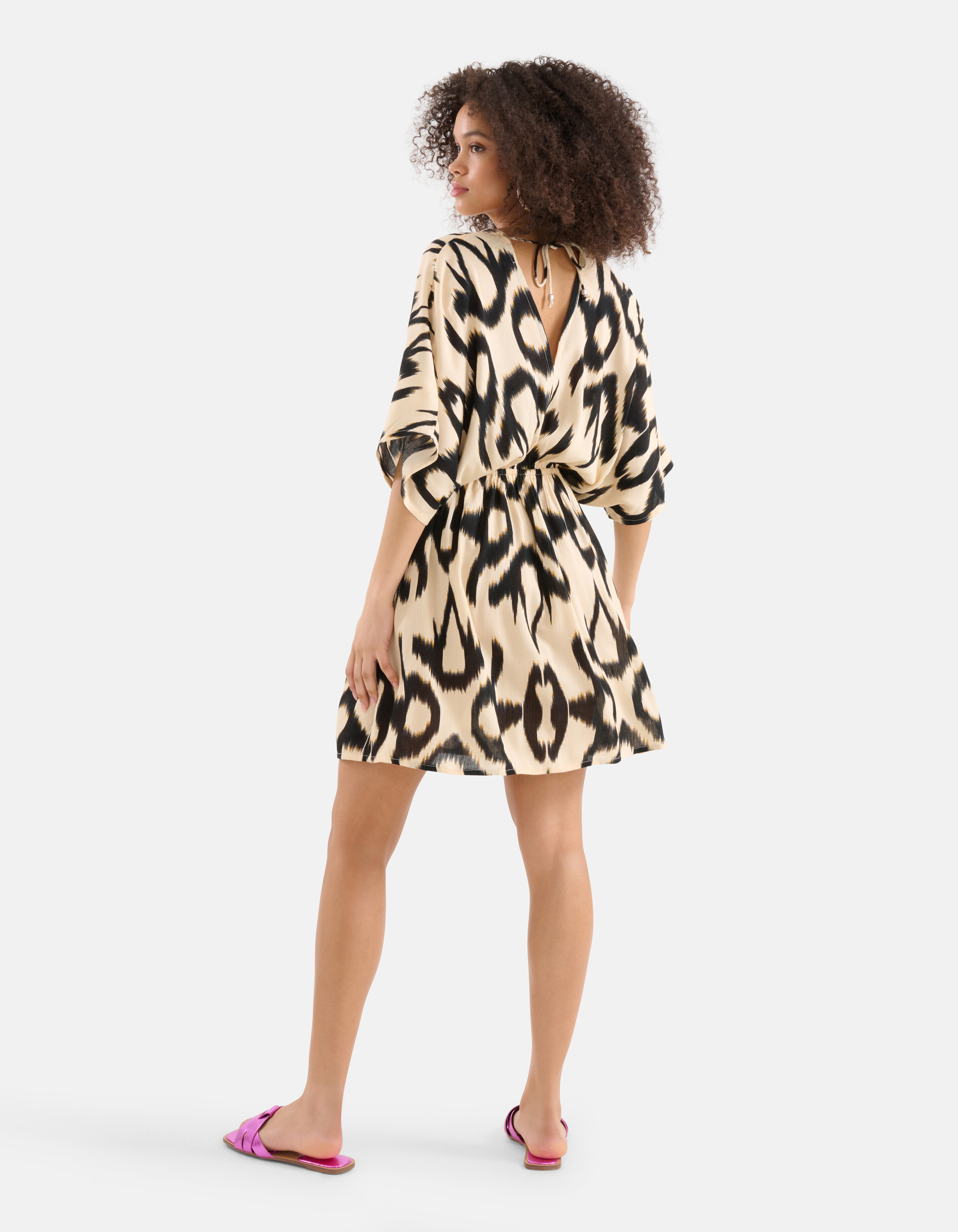 Crinkle Dress Schwarz/Altweiß SHOEBY WOMEN