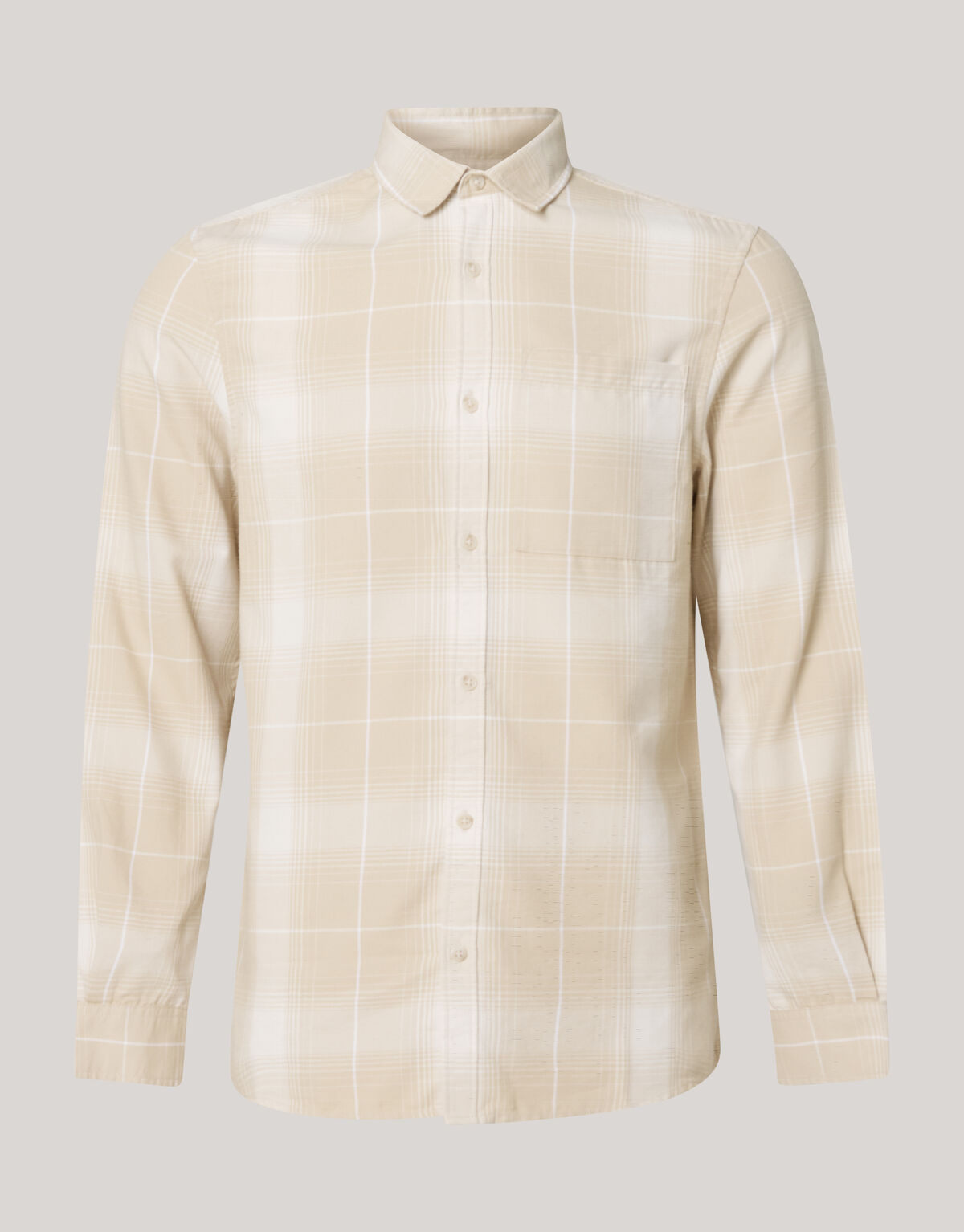 Flanell Karohemd Beige SHOEBY MEN