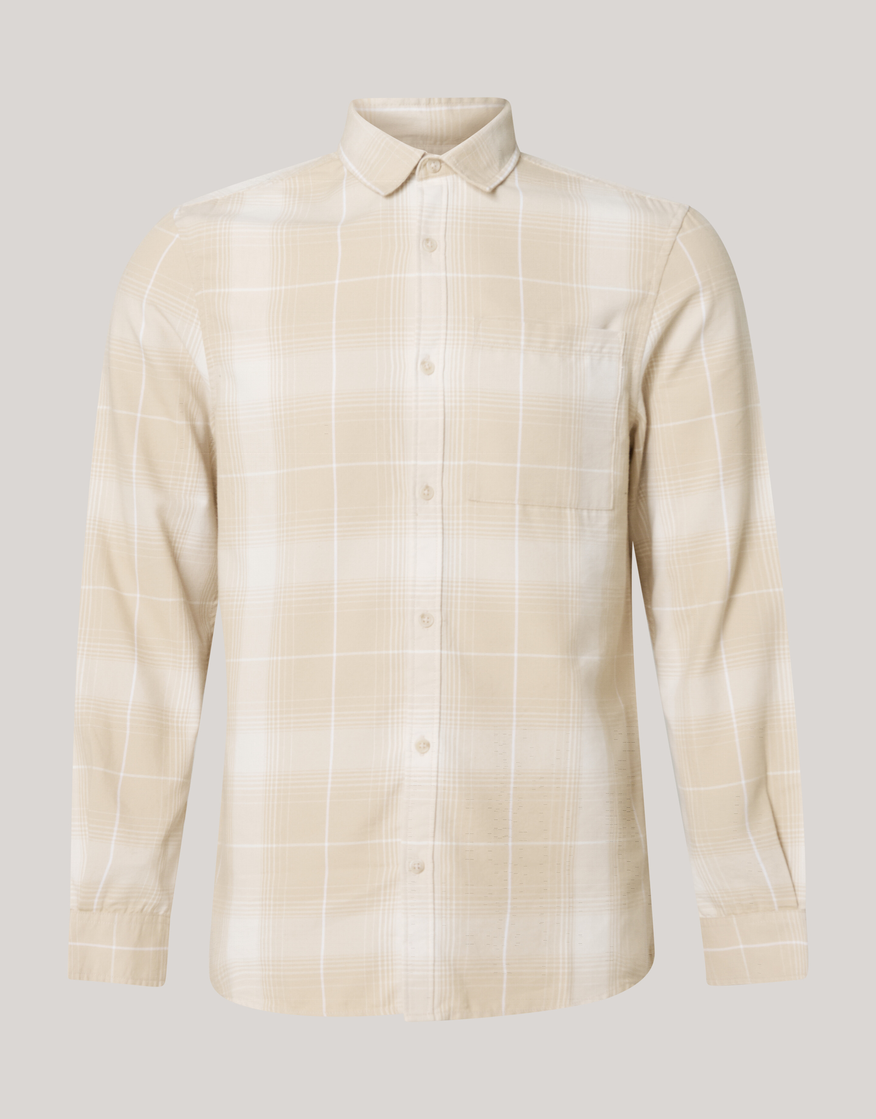 Flanell Karohemd Beige SHOEBY MEN