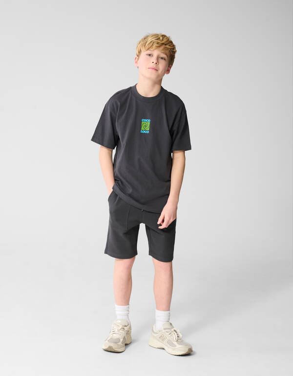 Coco Loco Artwork T-Shirt Dunkelgrau SHOEBY BOYS