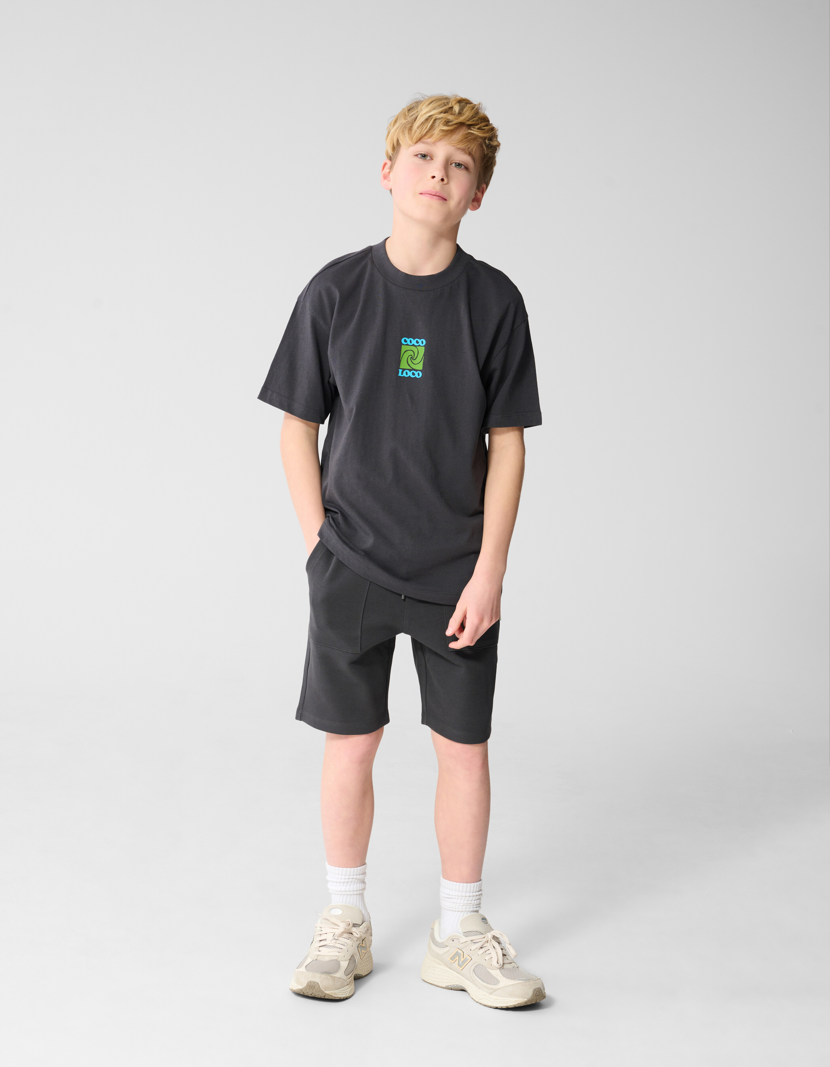 Coco Loco Artwork T-Shirt Dunkelgrau SHOEBY BOYS