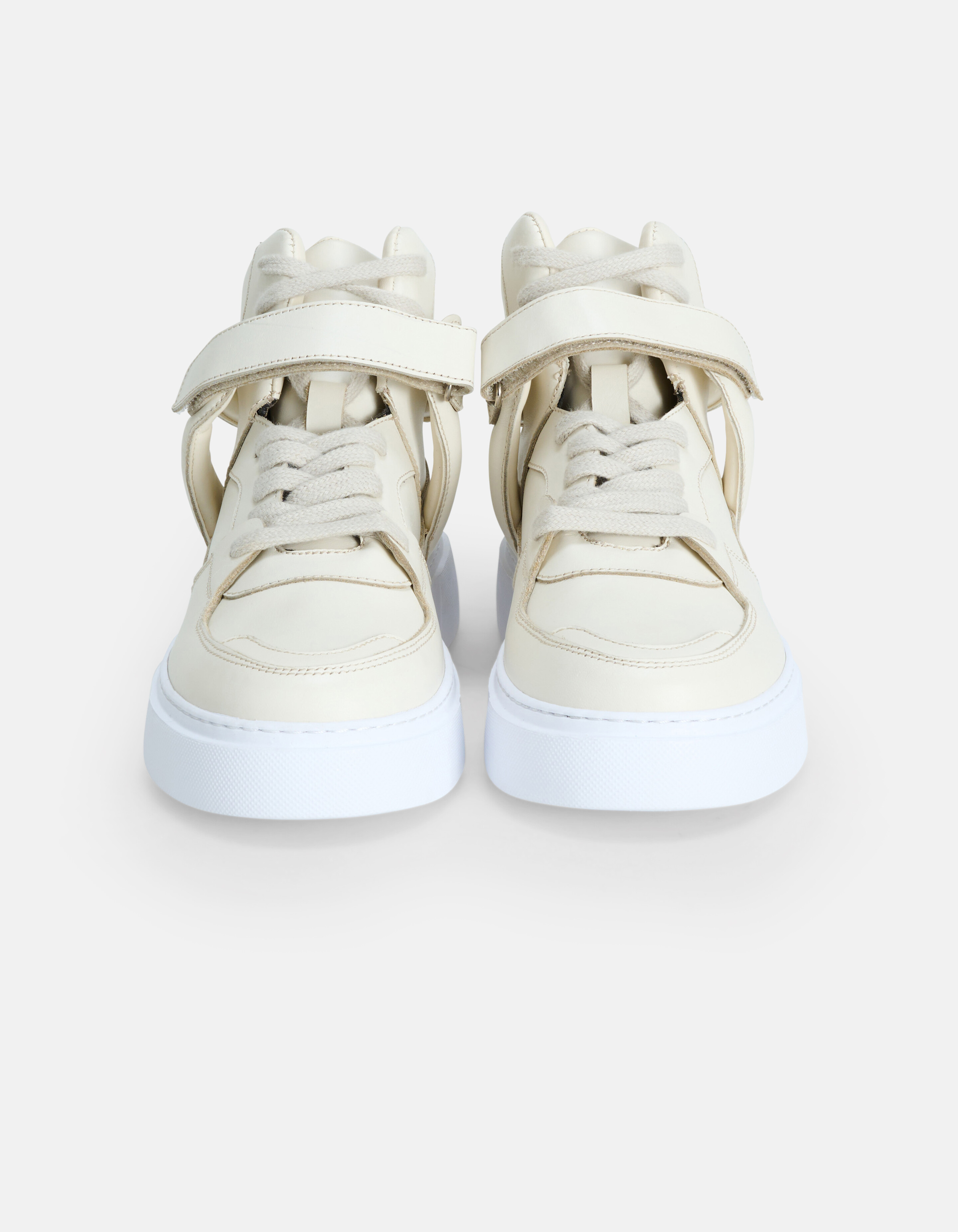 Hohe Leder-Sneaker Beige SHOEBY SHOES