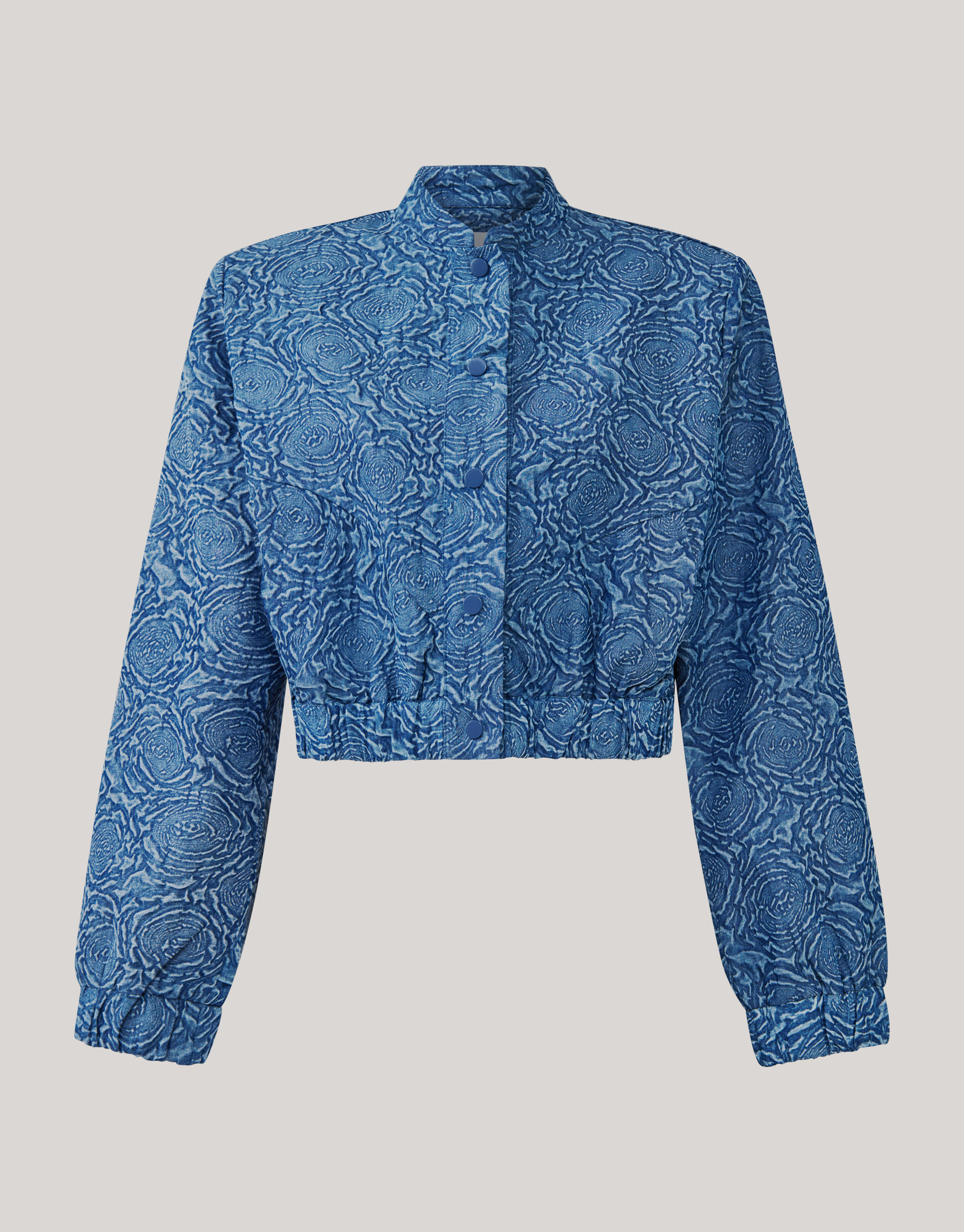 Bedruckter Jeansbomber Dunkelblau SHOEBY WOMEN