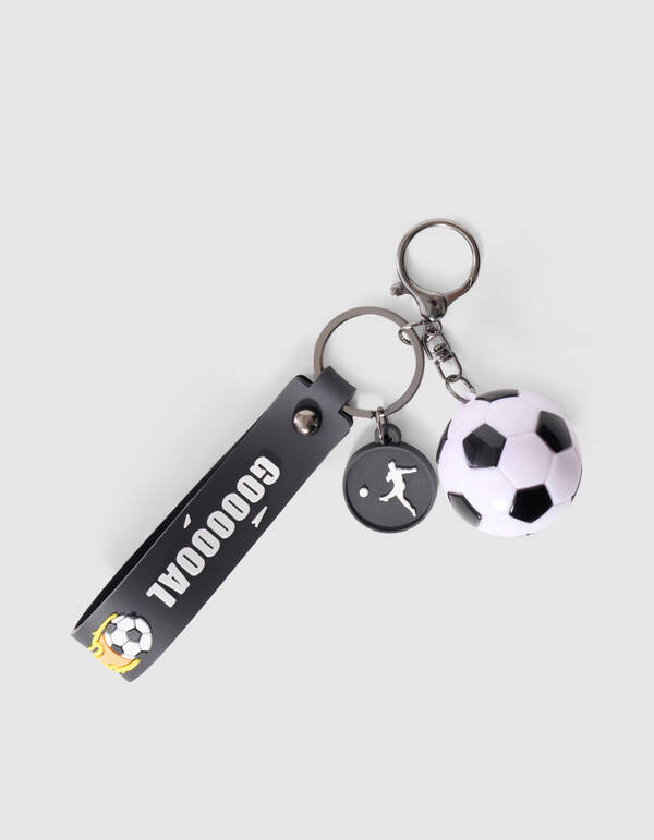 Football Schl&uuml;sselanh&auml;nger Schwarz SHOEBY ACCESSOIRES