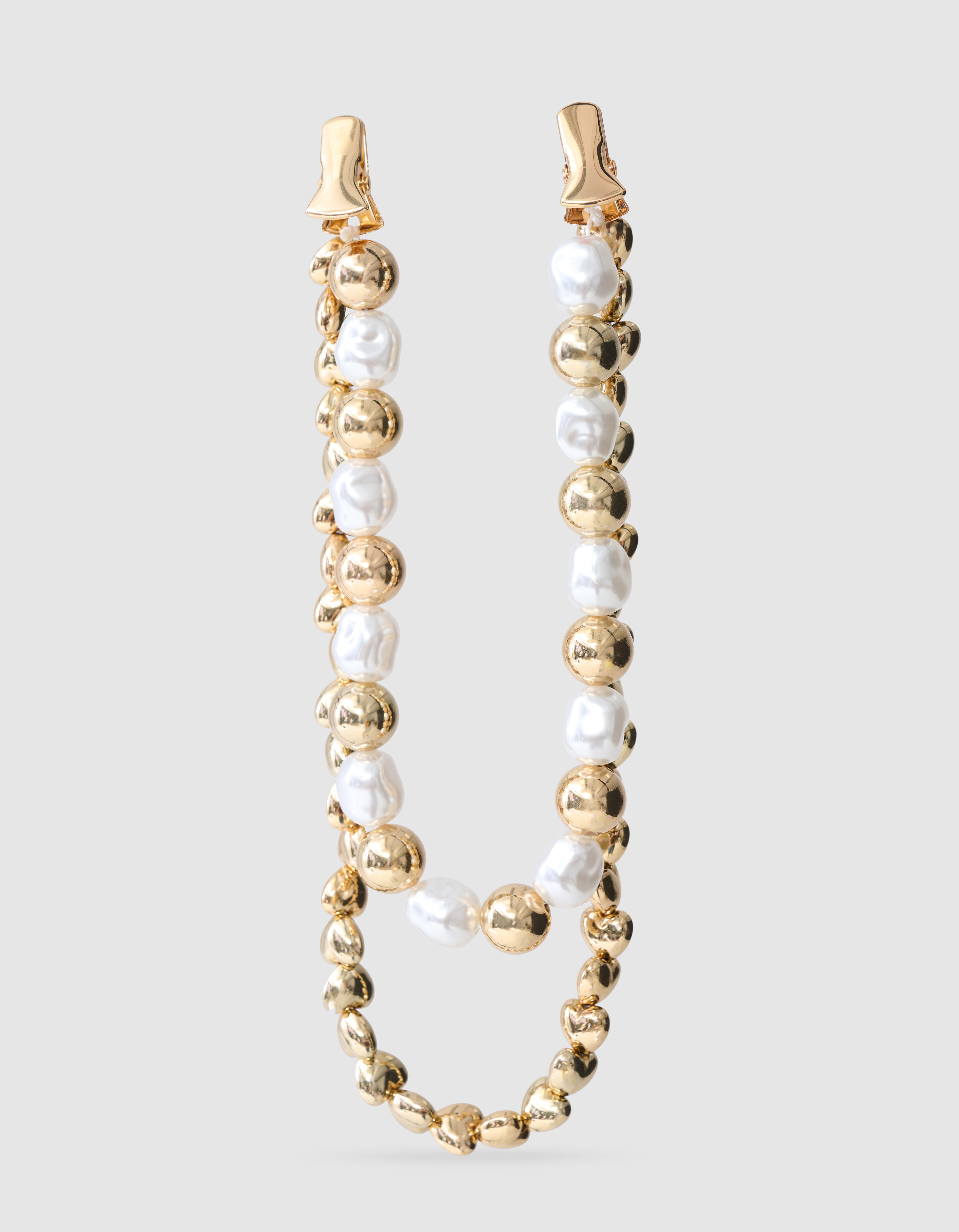 Multi Parel/Herz Clip Gold SHOEBY ACCESSOIRES
