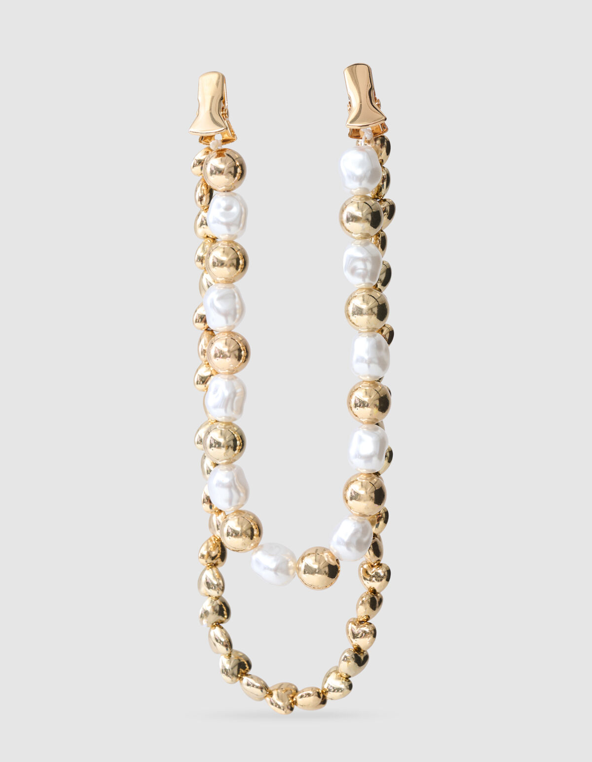 Multi Parel/Herz Clip Gold SHOEBY ACCESSOIRES
