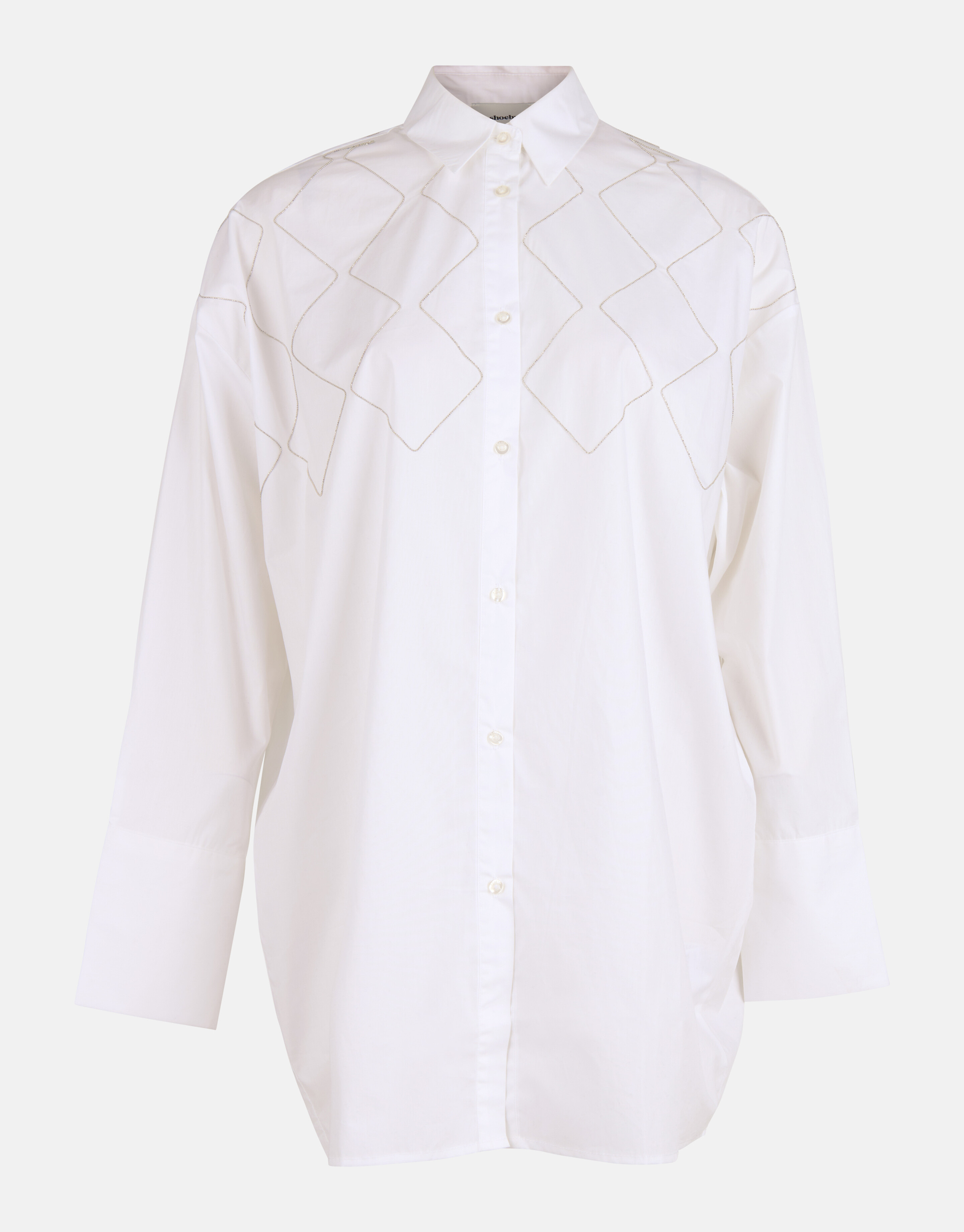 Ketten-Popeline-Bluse Weiß von Mieke SHOEBY WOMEN