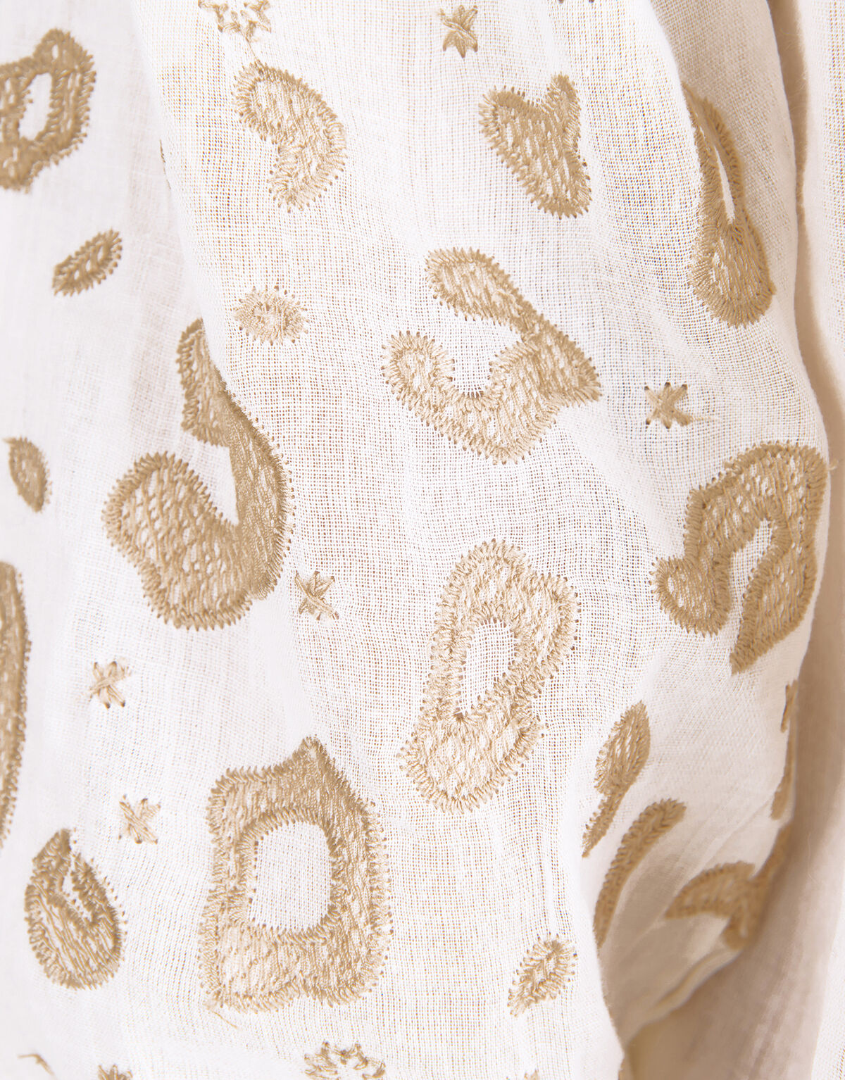 Bluse mit Stickerei Weiß SHOEBY GIRLS