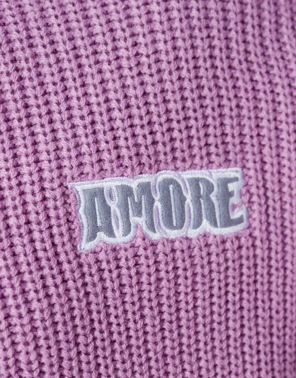 Bestickter Strickpullover Lila SHOEBY GIRLS