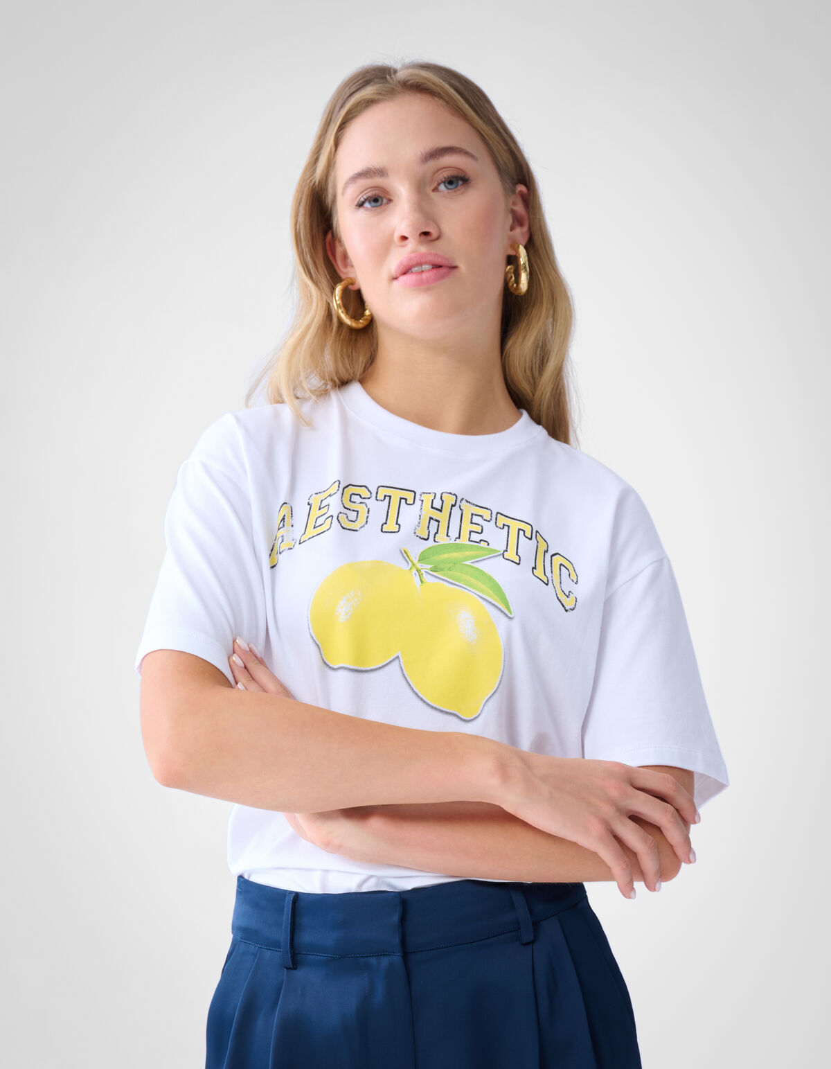 Artwork T-shirt Weiß SHOEBY WOMEN