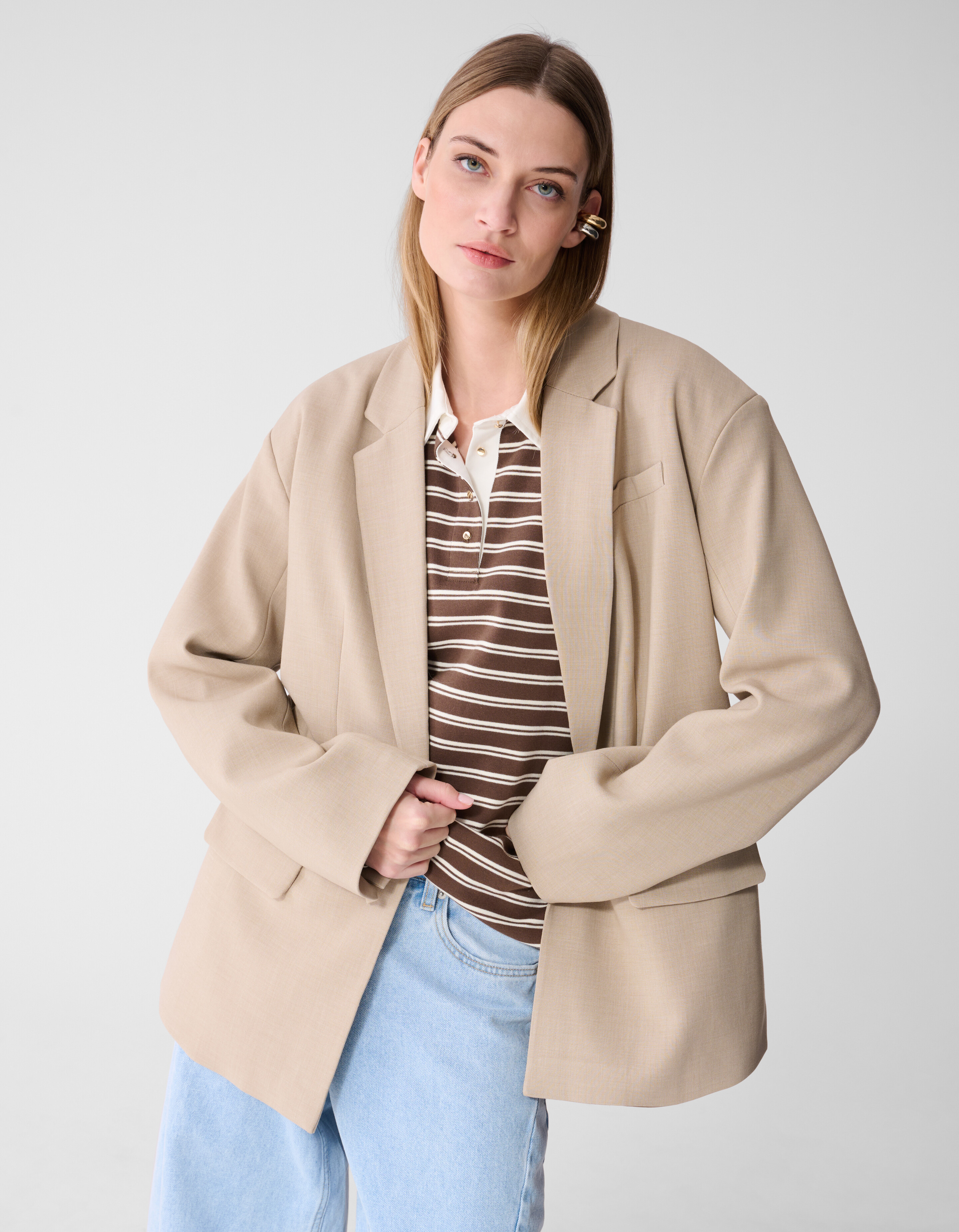 Melange-Blazer Sand SHOEBY WOMEN