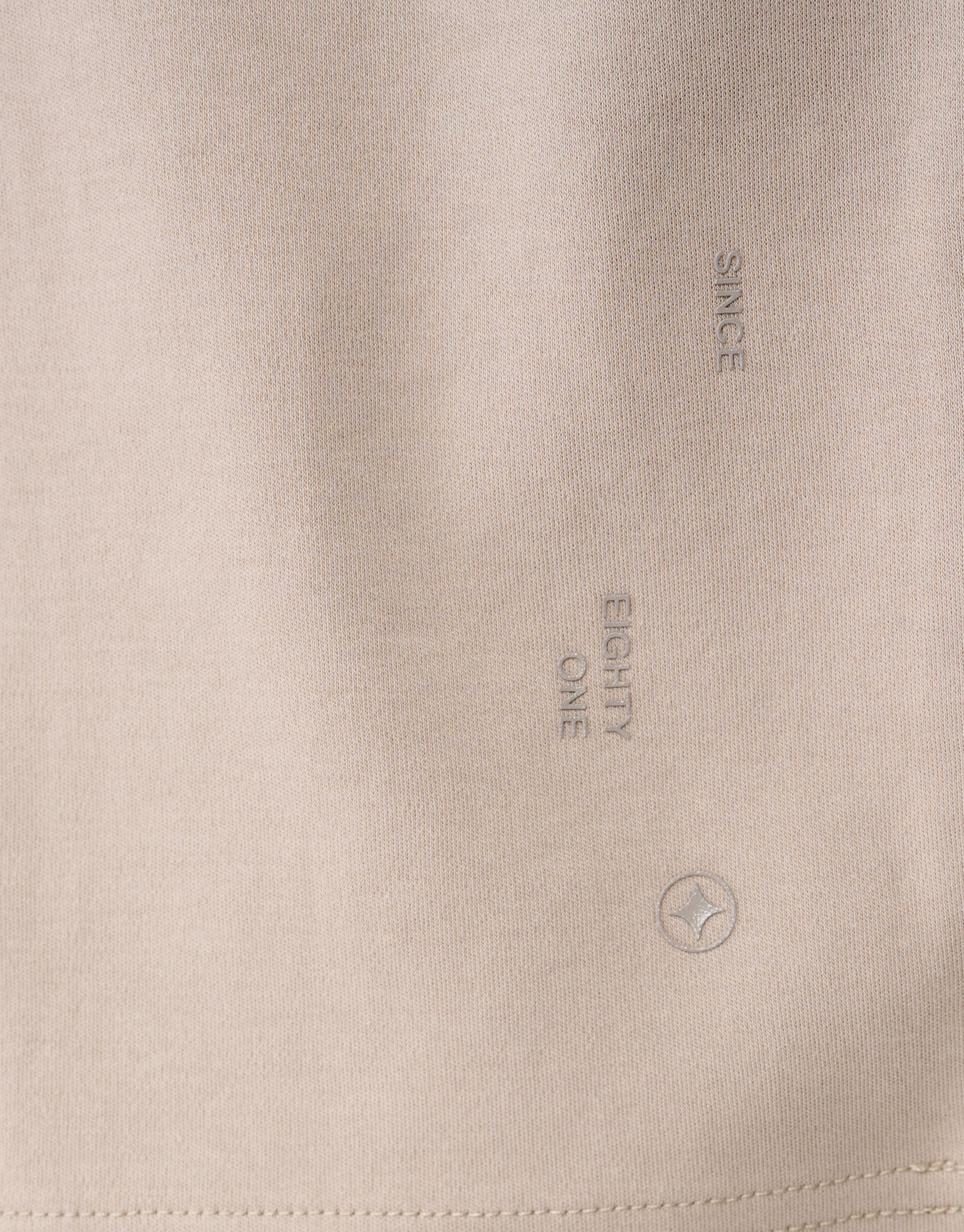 Cuffed Logo T-Shirt Hellbraun SHOEBY MEN