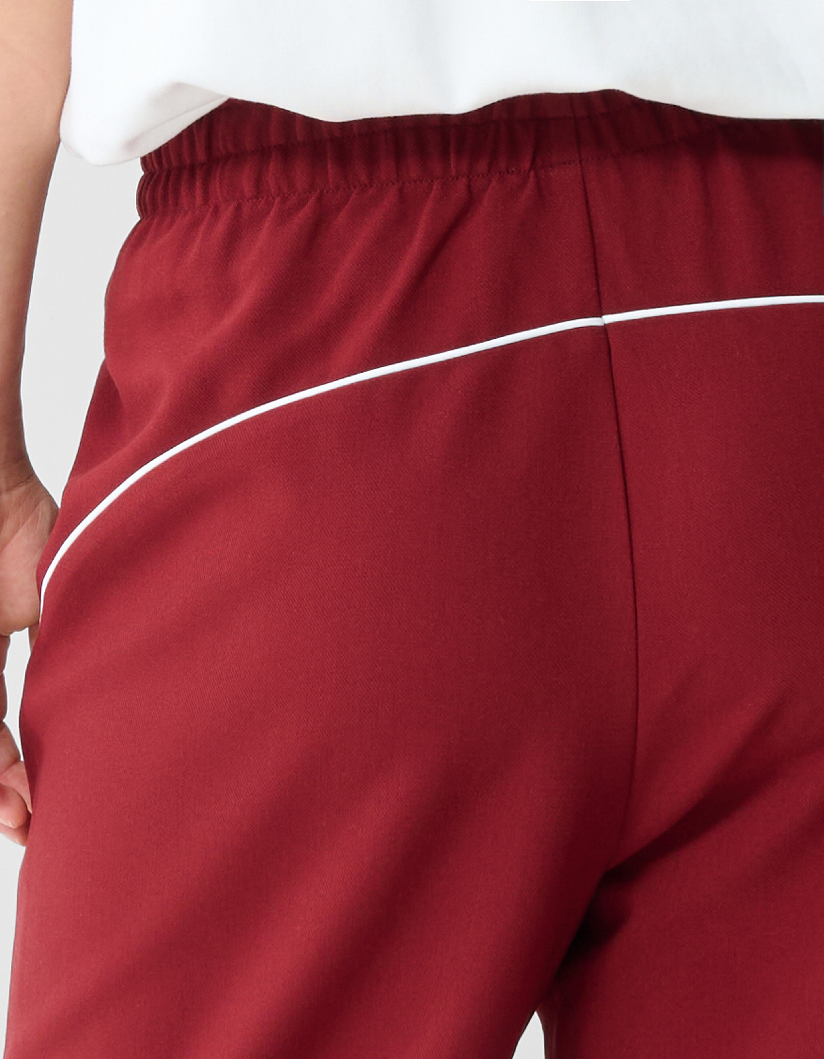 Sportliche Hose mit weitem Bein Rot SHOEBY WOMEN