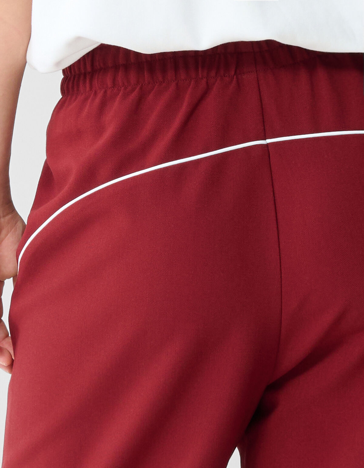 Sportliche Hose mit weitem Bein Rot SHOEBY WOMEN