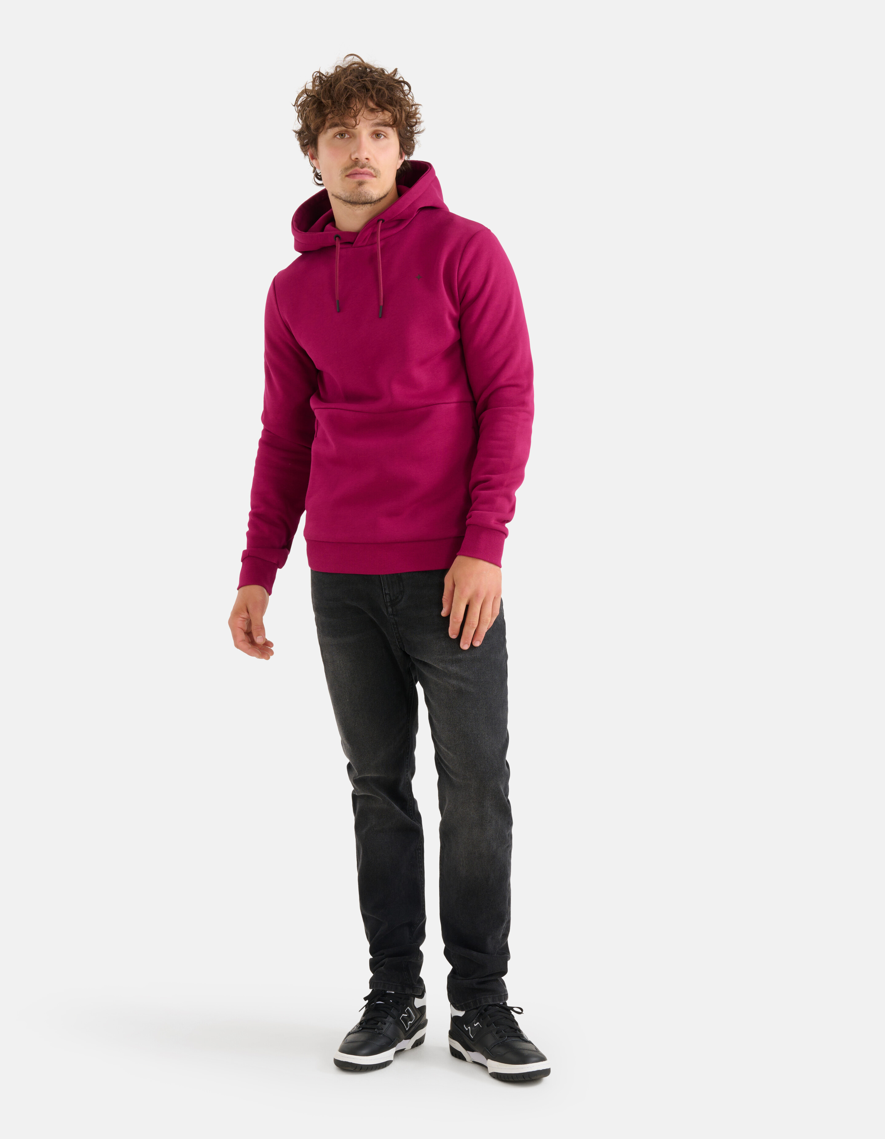 Grafik-Kapuzenpullover Bordeaux SHOEBY MEN