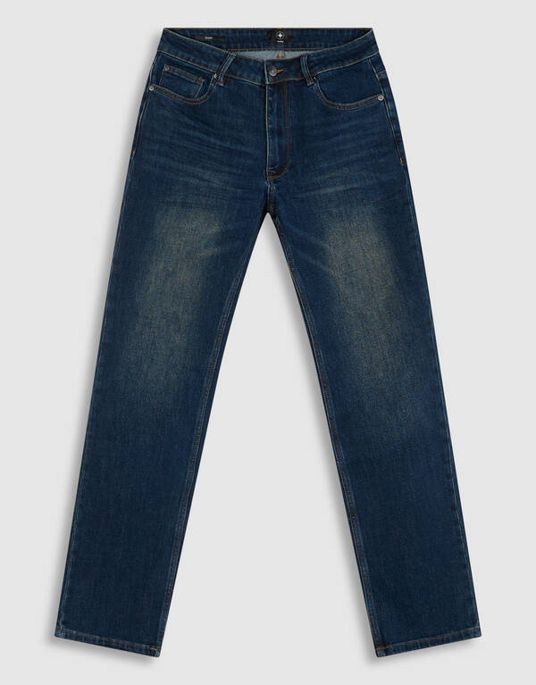 Slim Straight Fit Jeans Dunkelblau L34 SHOEBY MEN