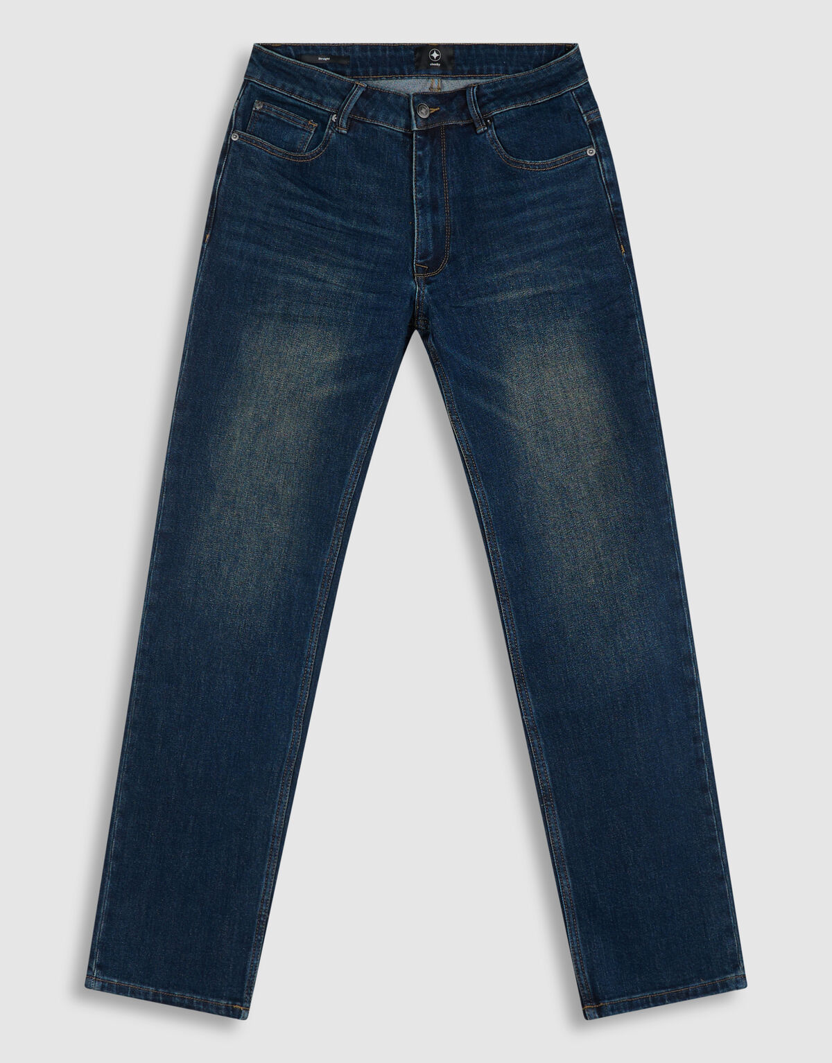 Slim Straight Fit Jeans Dunkelblau L34 SHOEBY MEN