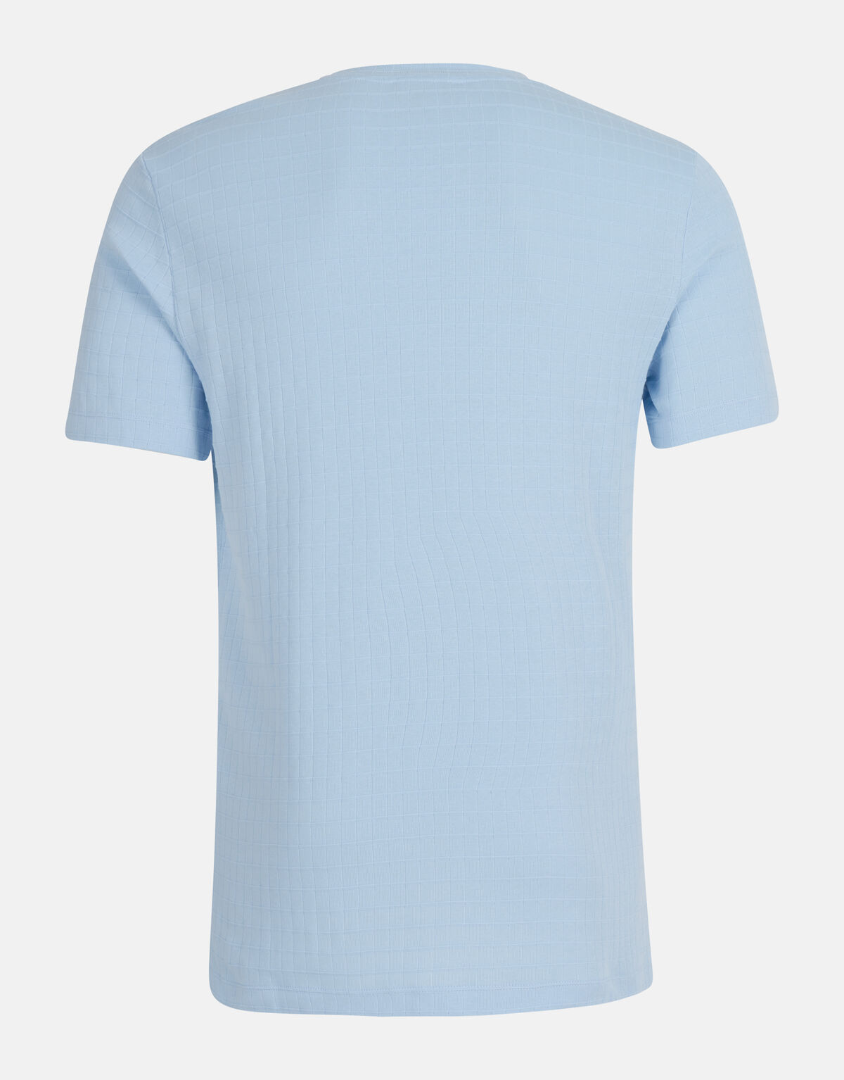 Struktur-T-Shirt Hellblau SHOEBY MEN