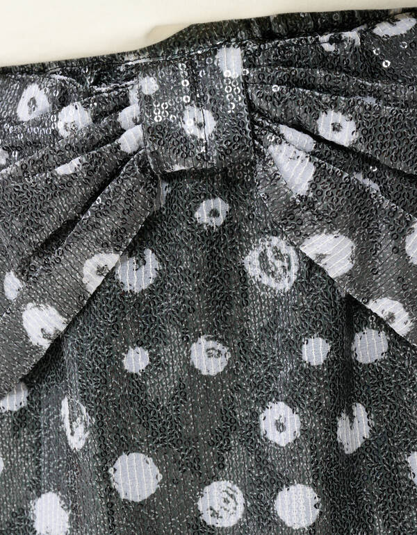 Polkadot Paillettenrock Schwarz SHOEBY GIRLS