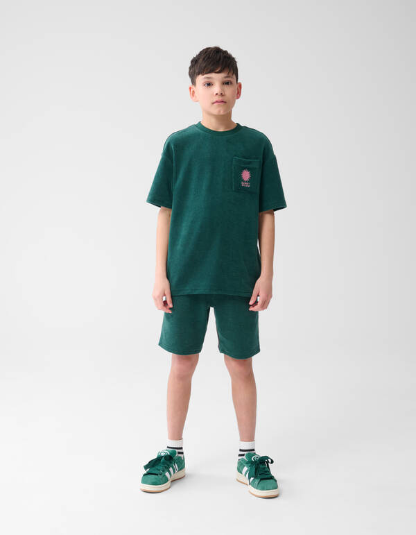 Towling Kurz Dunkelgrün SHOEBY BOYS