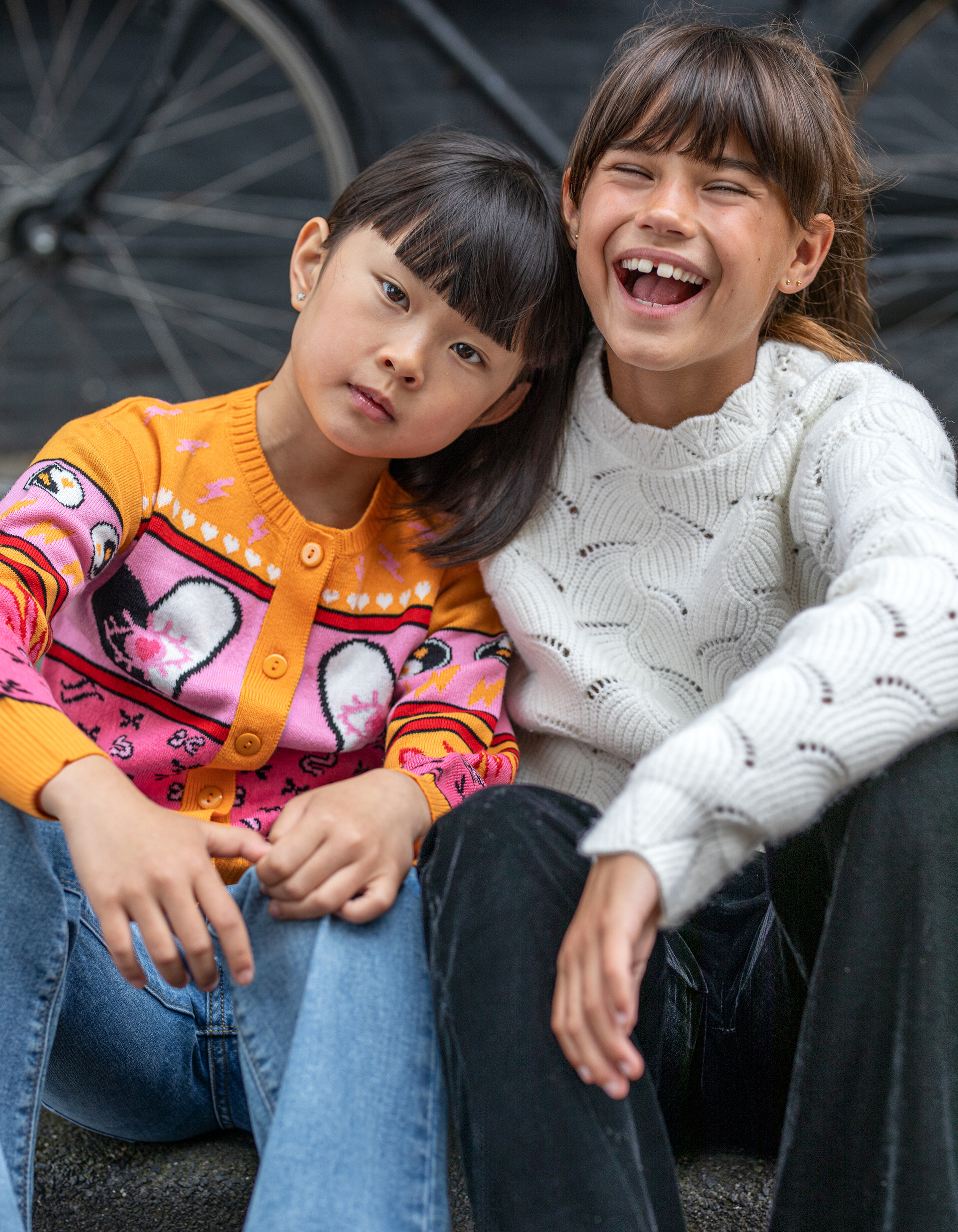 Offener Strickpullover Off White SHOEBY GIRLS