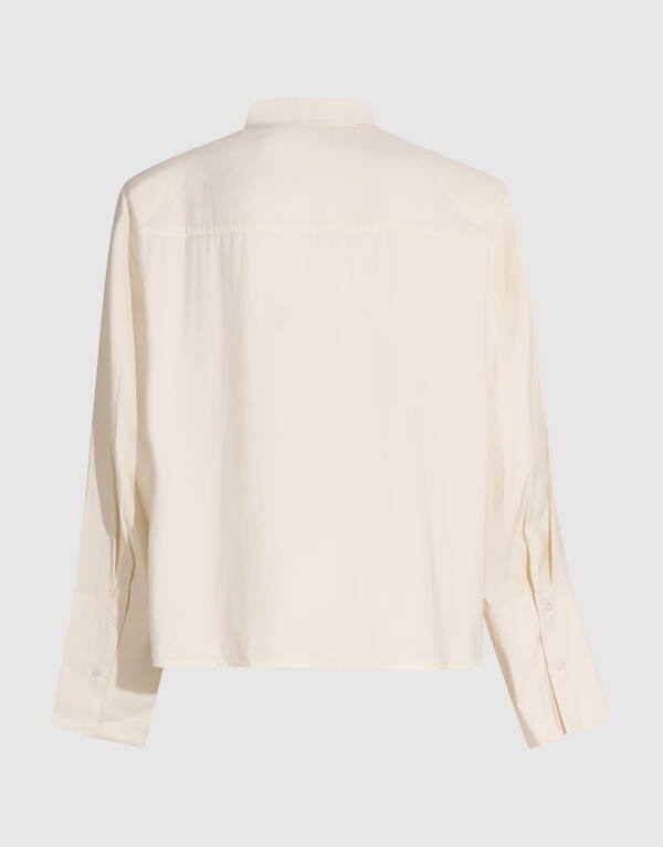 Soft Polo Bluse Ecru SHOEBY WOMEN