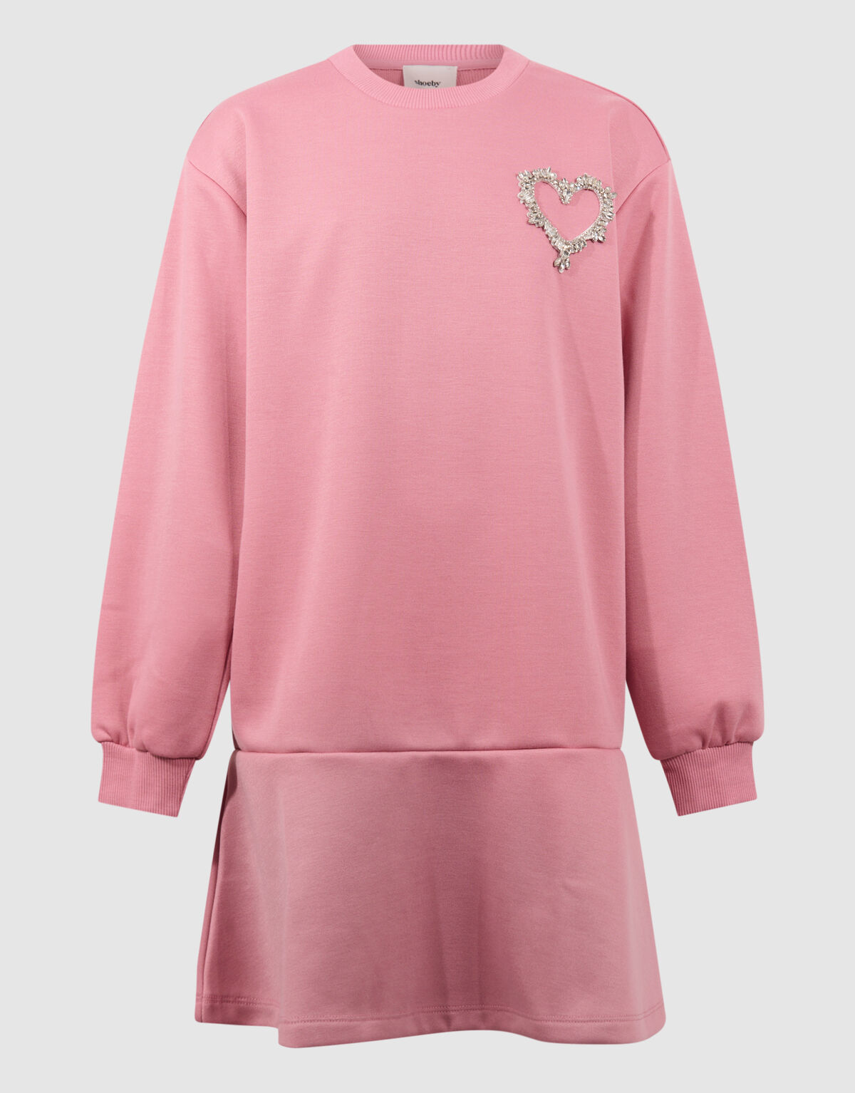 Herzförmiges Sweatshirtkleid Rosa SHOEBY GIRLS