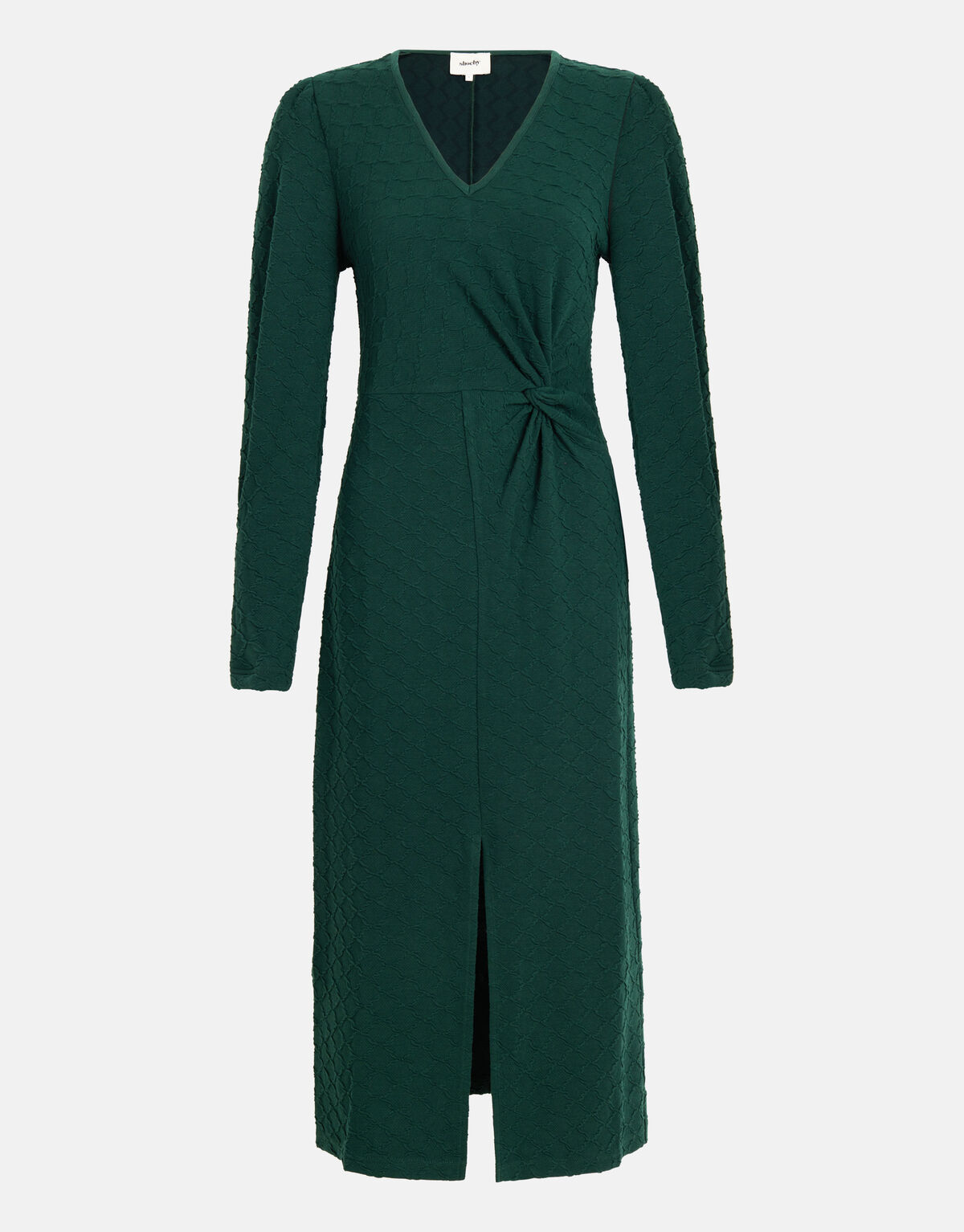 Struktur Midikleid Dunkelgrün SHOEBY WOMEN