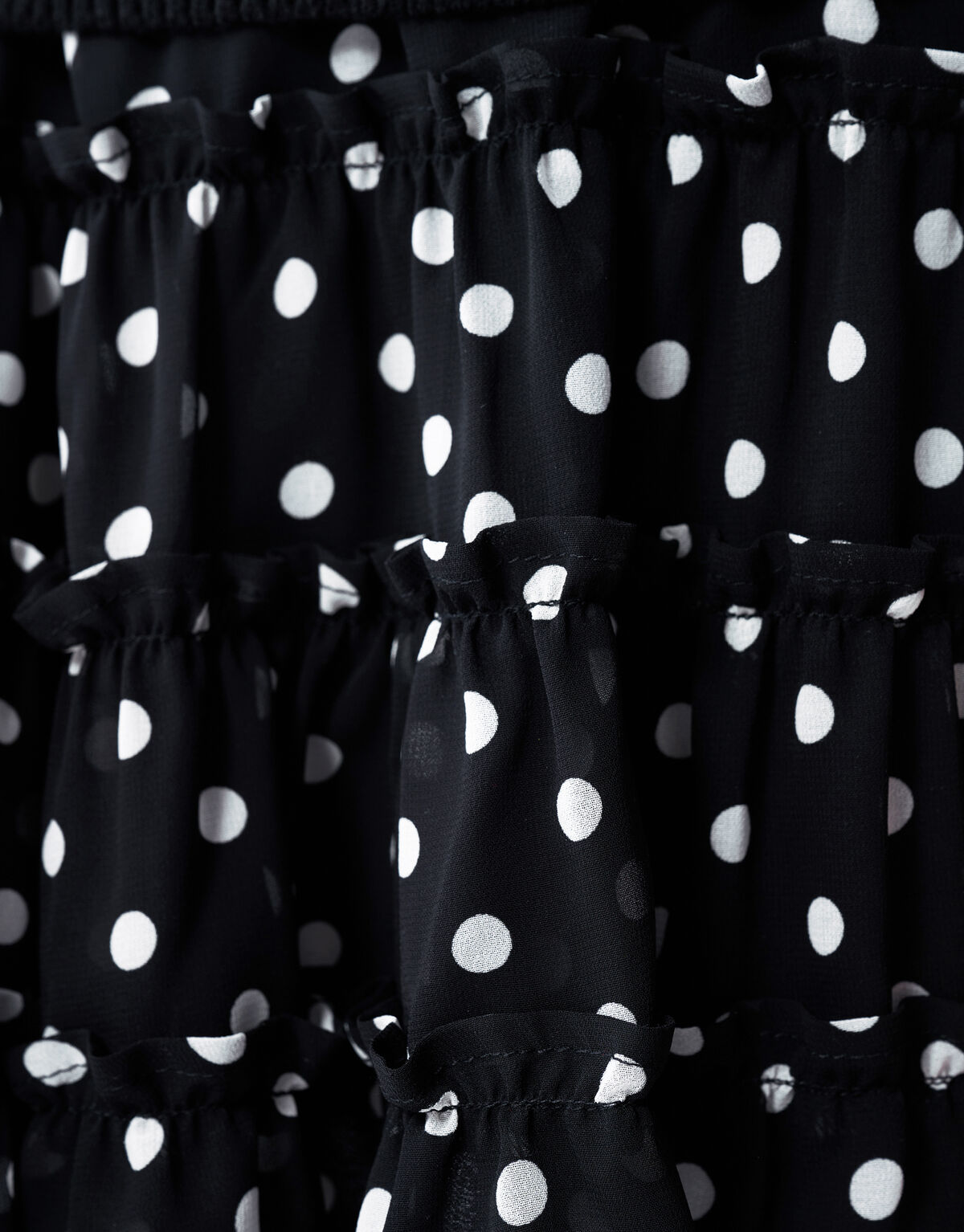 Schwarzer Minirock mit Punkten SHOEBY GIRLS