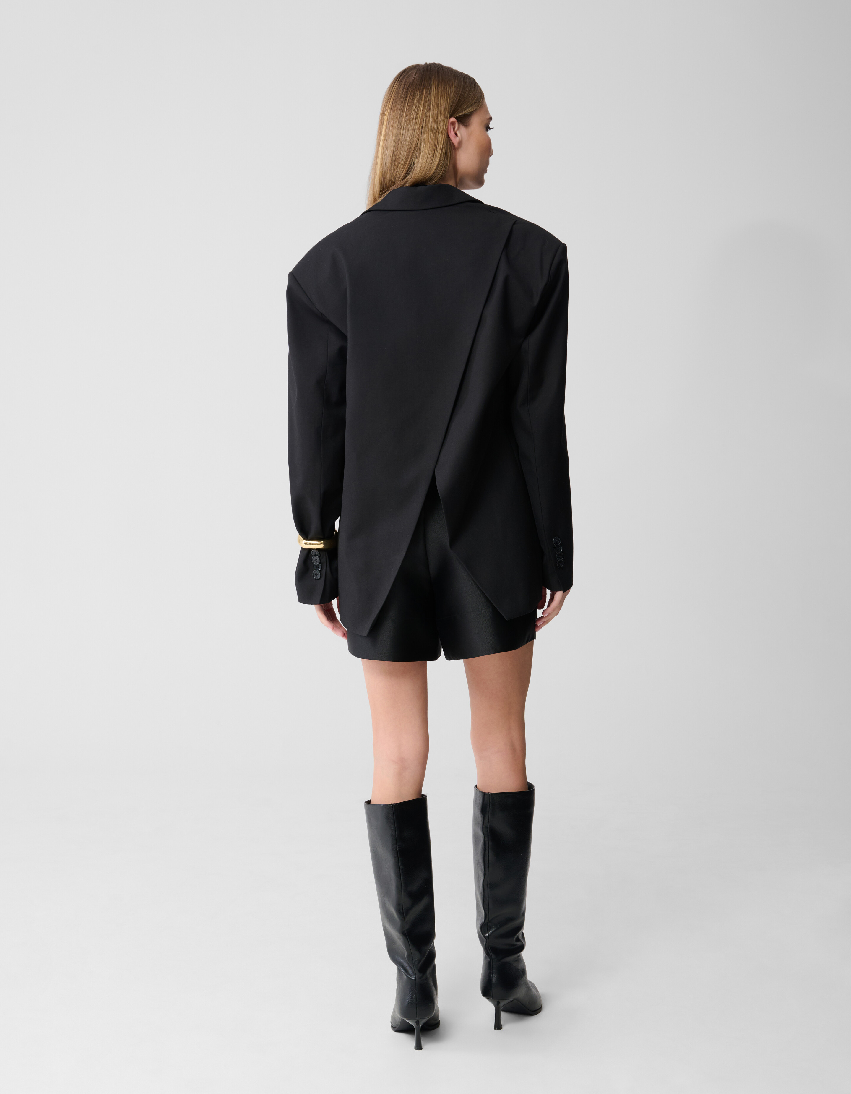 &Uuml;bergro&szlig;er Blazer mit offenem R&uuml;cken Schwarz SHOEBY WOMEN