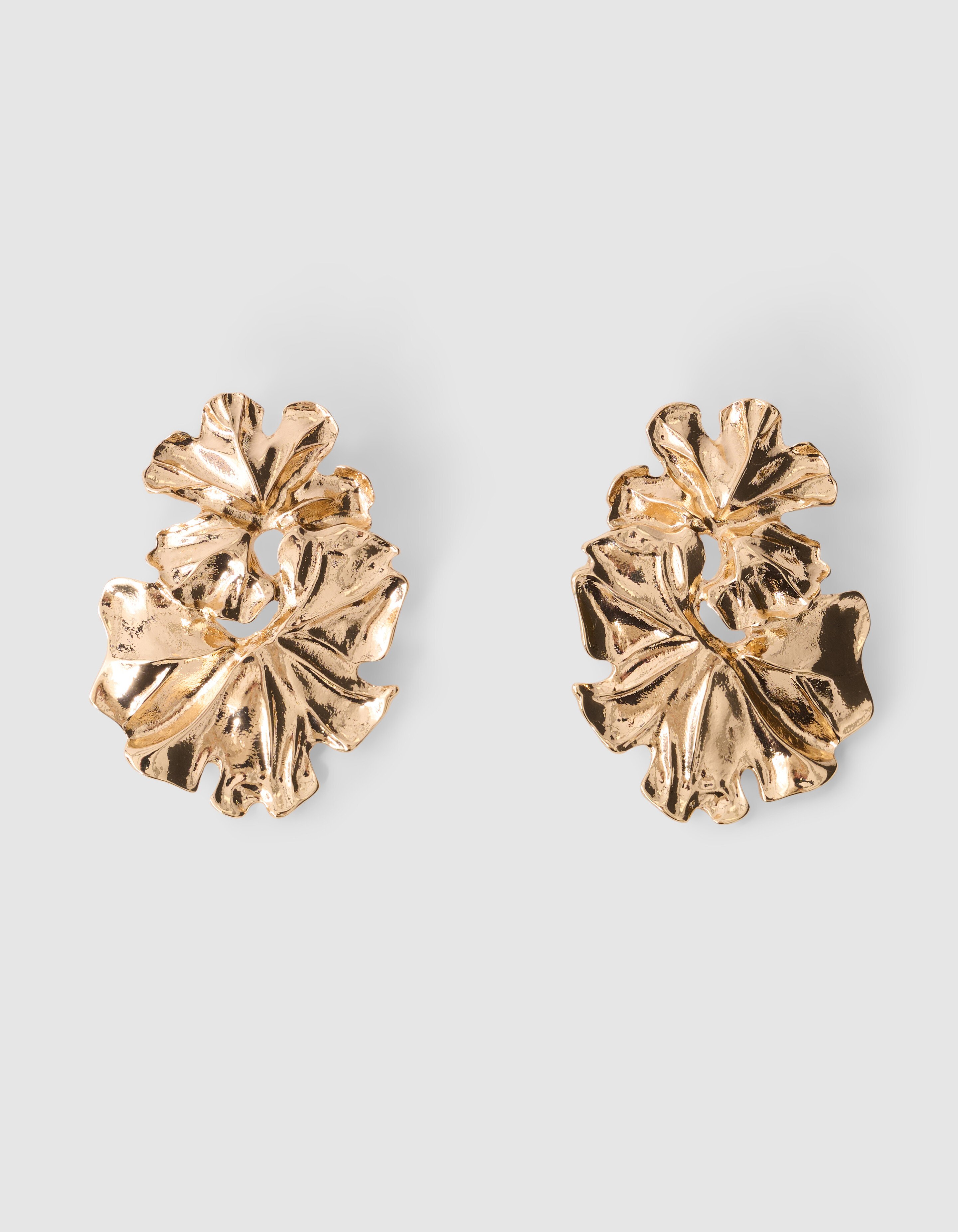 Hammerd Flower Ohrringe Gold SHOEBY ACCESSOIRES