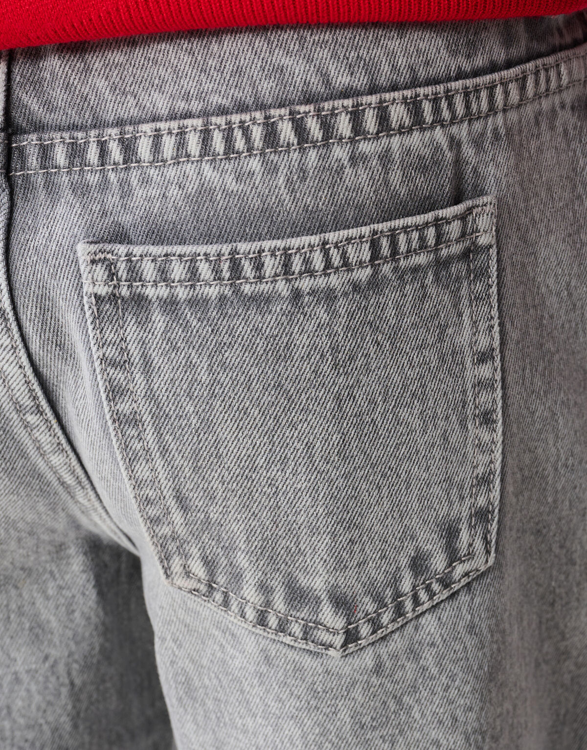 Rose Stud Straight Fit Jeans Hellgrau SHOEBY GIRLS